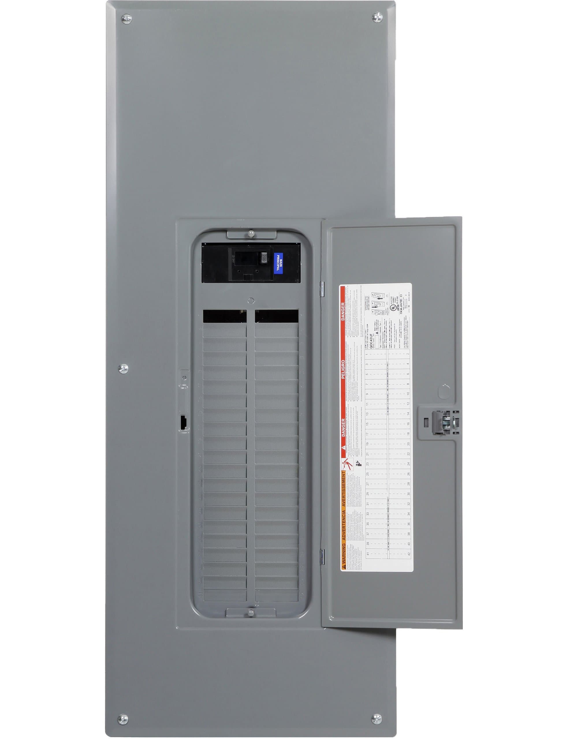 Square D by Schneider Electric QO Plug-On Neutral 150 Amp Main Breaker 42-Space 42-Circuit Indoor Load Center with Cover