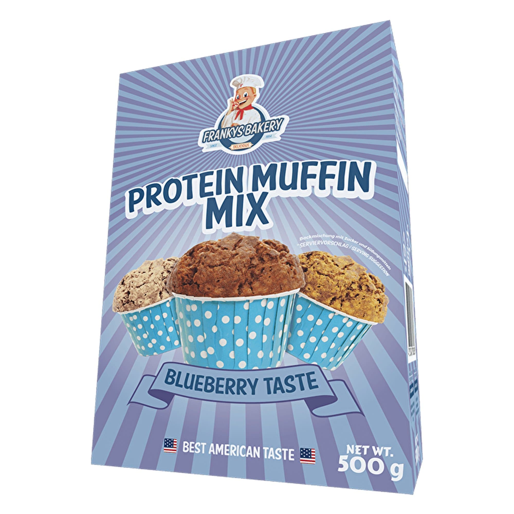 Frankys Bakery Muffin Mix, Blueberry Flavour, 500 g