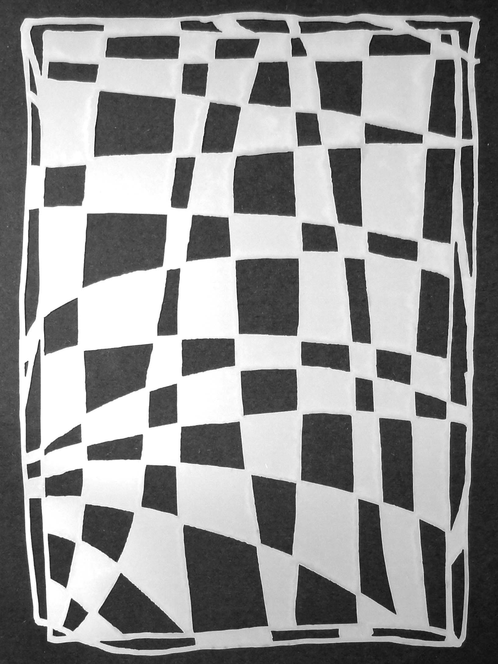 9"x12" Fun House Checks Stencil by Suzi Dennis