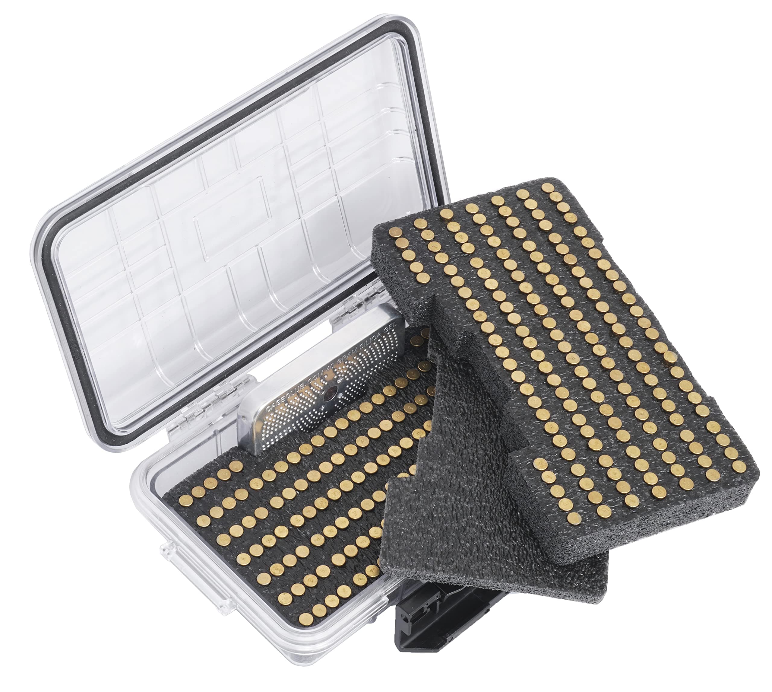 Case Club 22LR Qty 308-1760 Ammo Case - Long Term Storage Case Includes Silica Gel Dessicant to Help Absorb Moisture (Lockable & Non-Lockable Options)