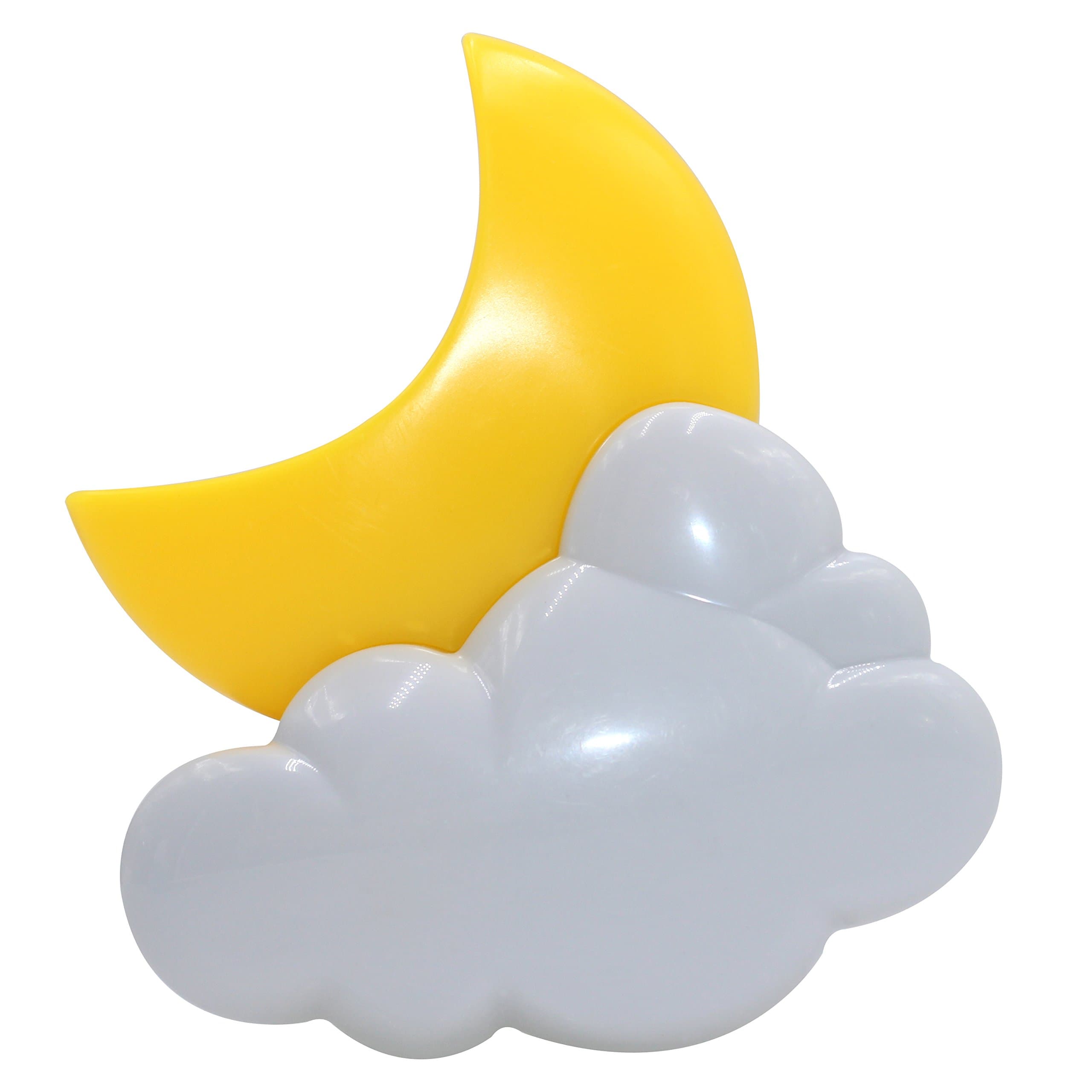 LED Nightlights for Children Moon Cloud Plug-in Auto on/Off Lamp with Dusk to Dawn Light Sensor for Kids Adults (1-Pack)