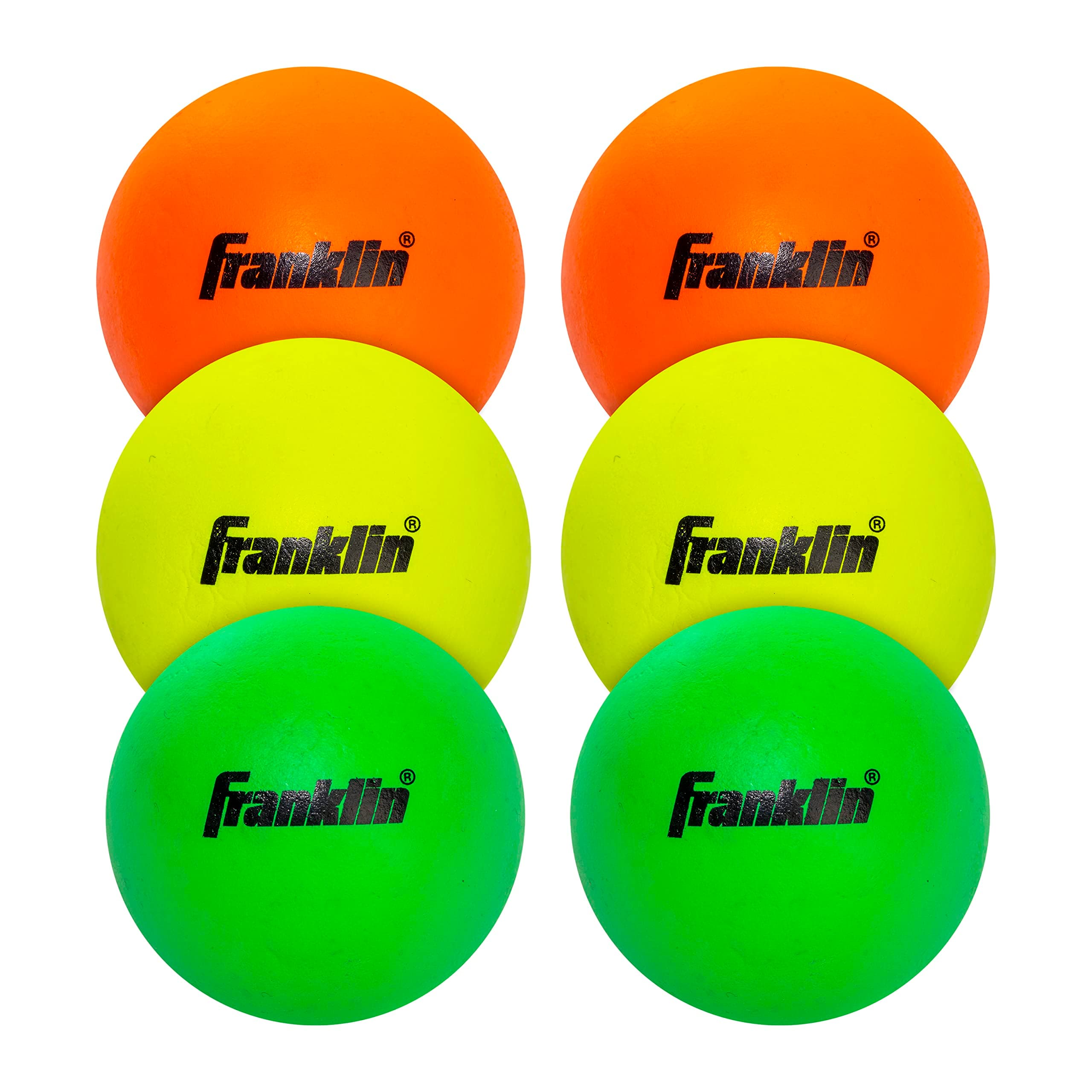 Franklin Sports Lacrosse Balls - Soft Rubber Lacrosse Balls for Kids - Perfect for Beginners & First Time Players - Softer & Smaller Construction than Regulation Balls - Bright Colors