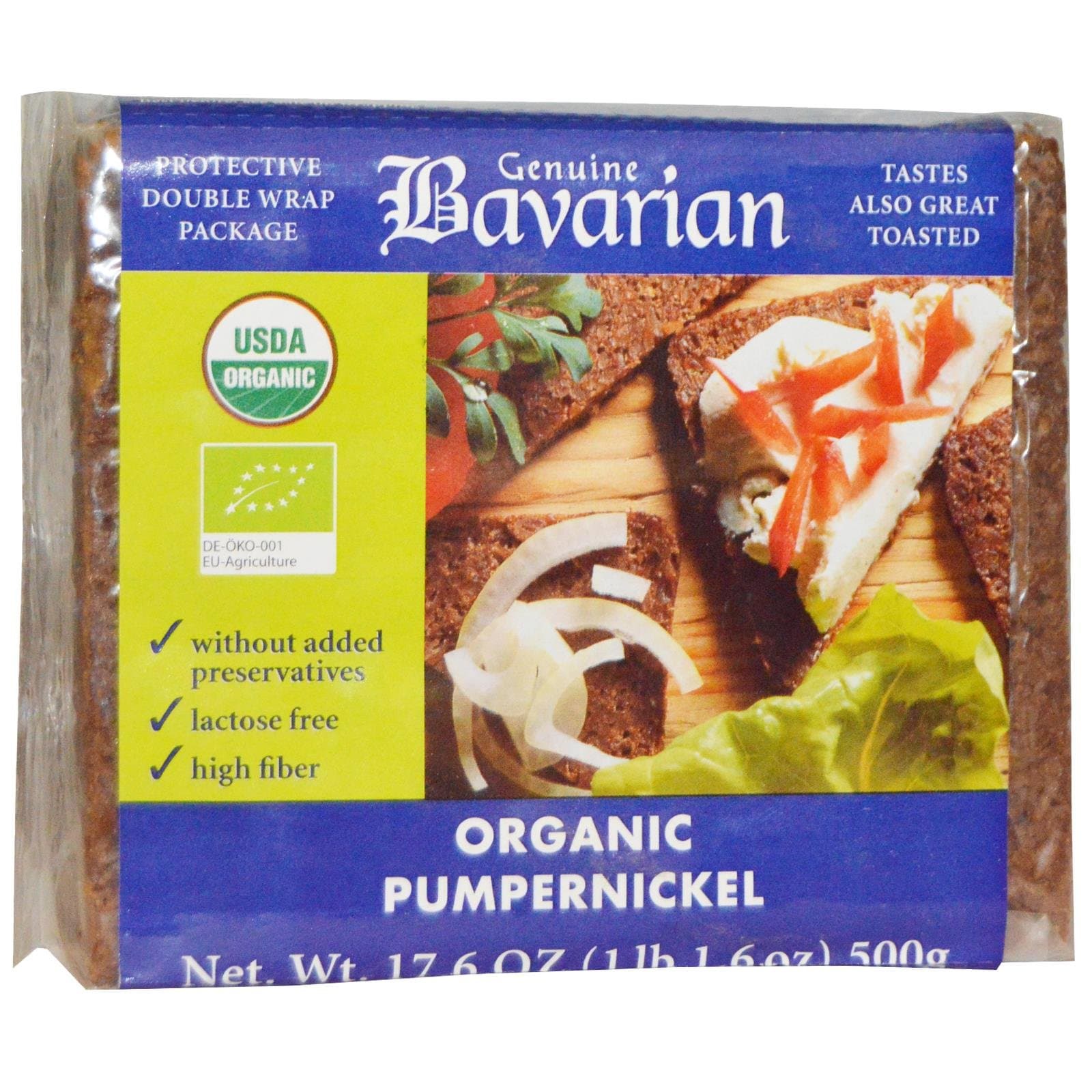 BAVARIAN BREAD Organic Pumpernickle Rye, 17.6 OZ