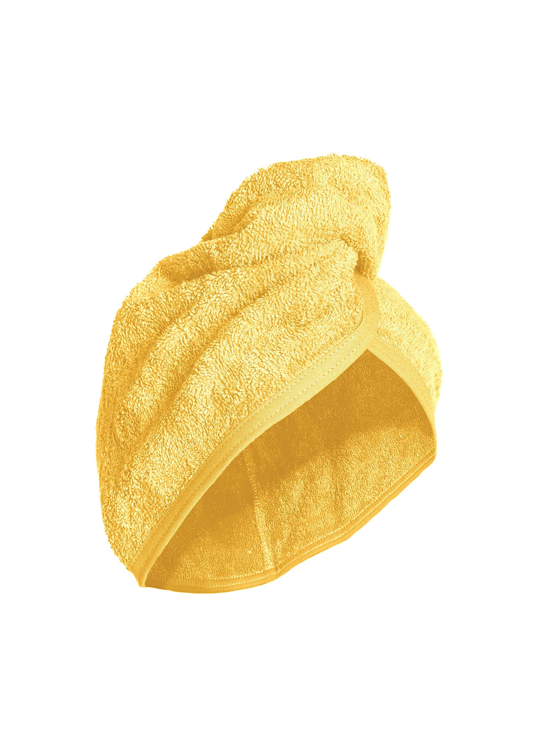 Sophie Bernard ZOE Head Wrap (Hair Towel) from the Collection „Bath & Spa“. 100% pure Cotton, 350 gf/sqm. Feel at ease! Colour: yellow