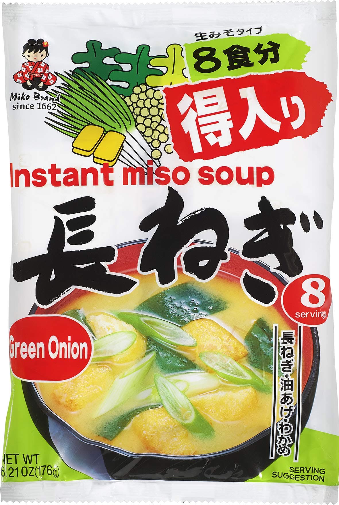 Miko Brand Green Onion Miso Soup, 5.47 Ounce