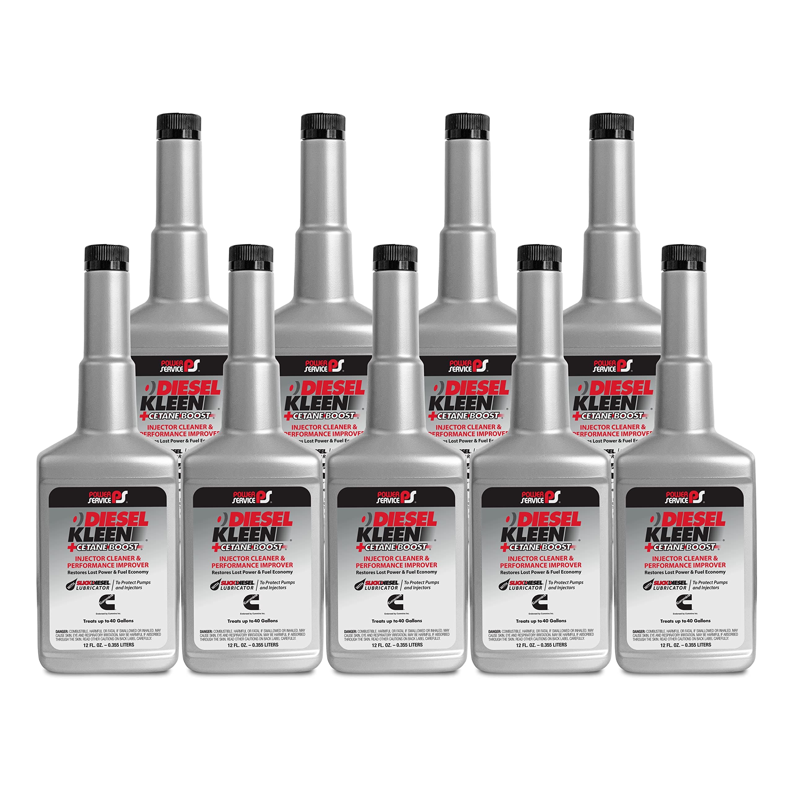 Power Service Diesel Kleen +Cetane Boost - 12 Ounce (Pack of 9)