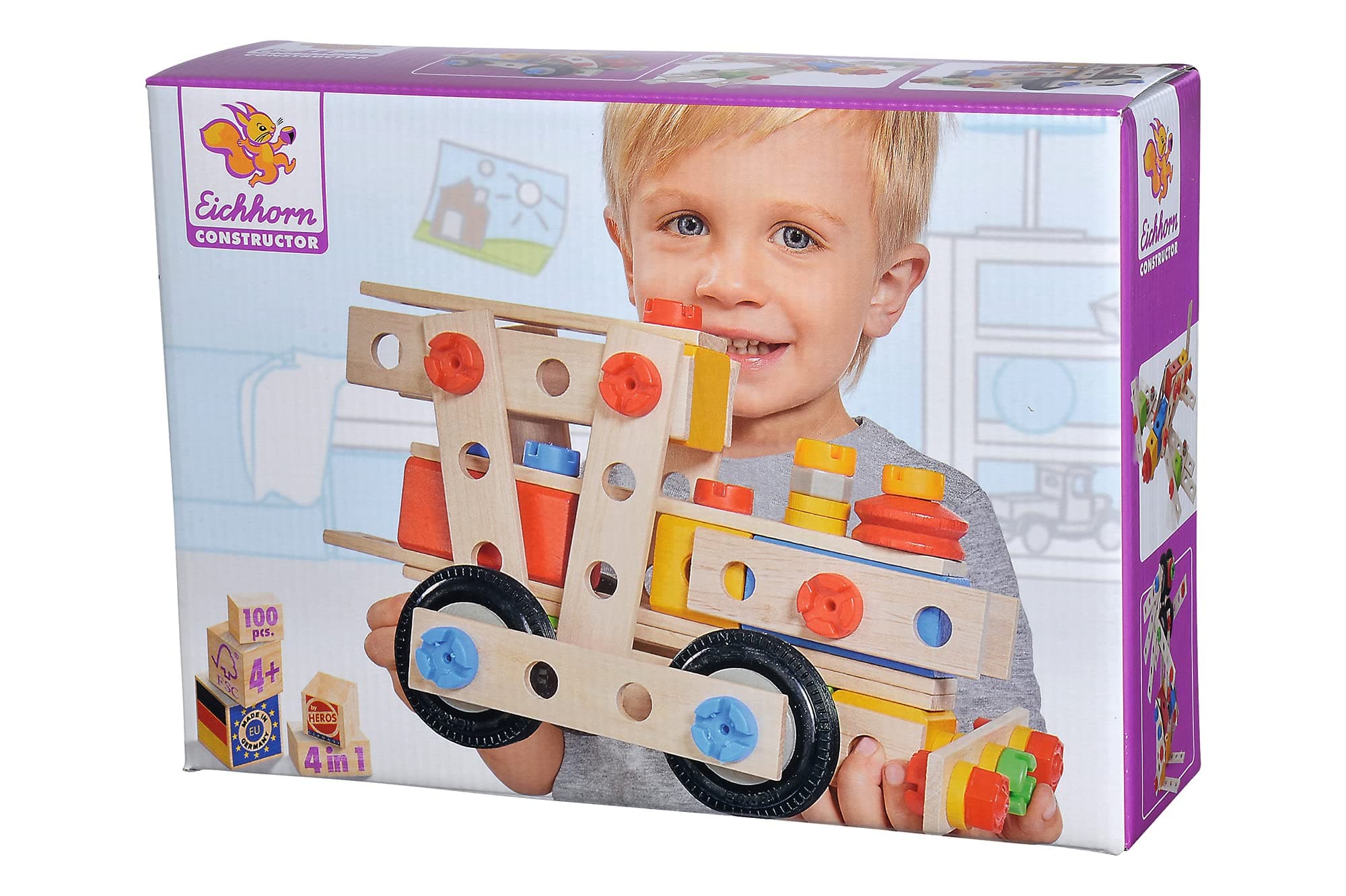 Eichhorn Heros Constructor Engine (100-Piece, Beige)