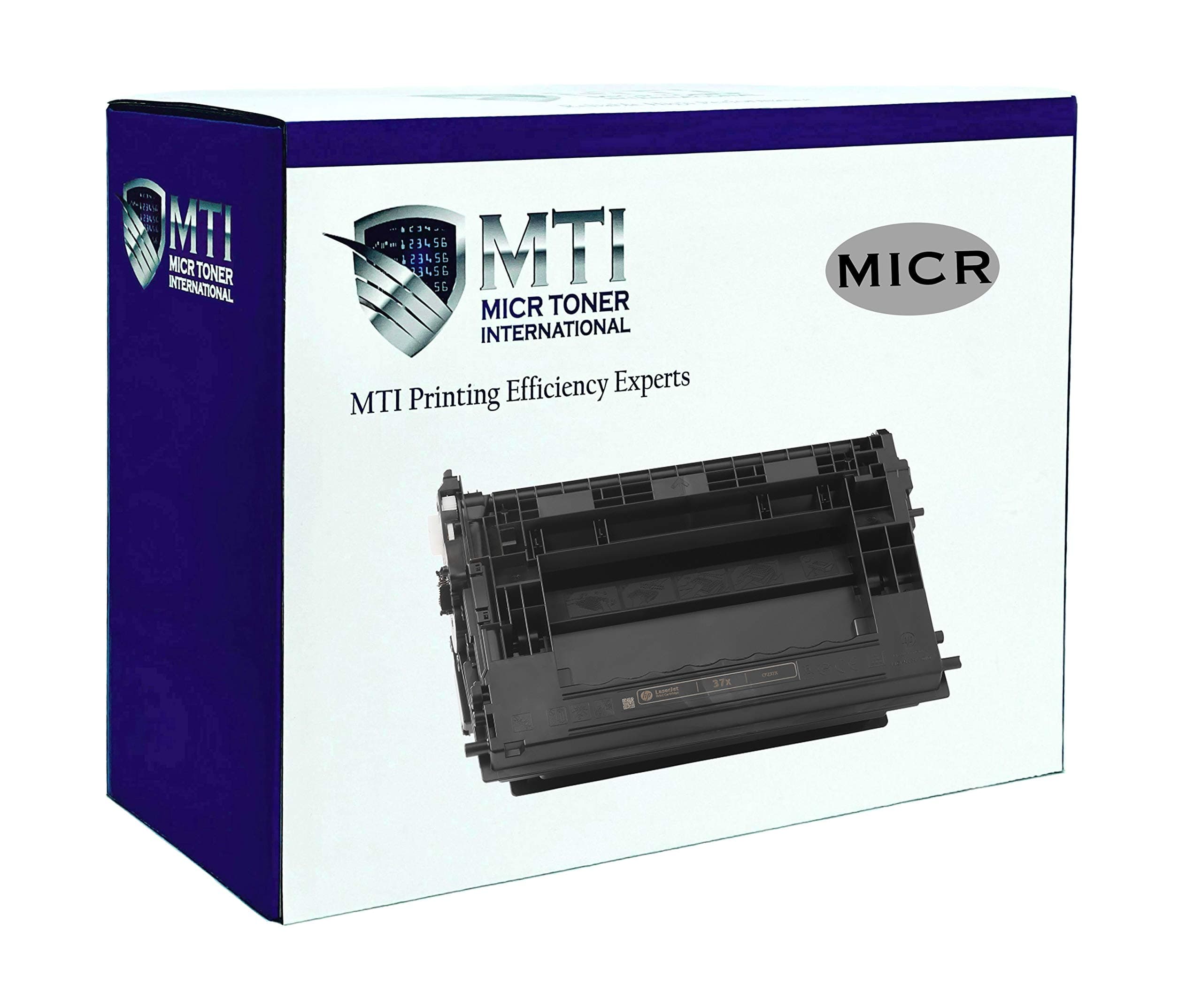 MICR Toner International Compatible Magnetic Ink High Yield Cartridge Replacement for HP 37X CF237X Laser Printers M608 M609 M631 M632 M633