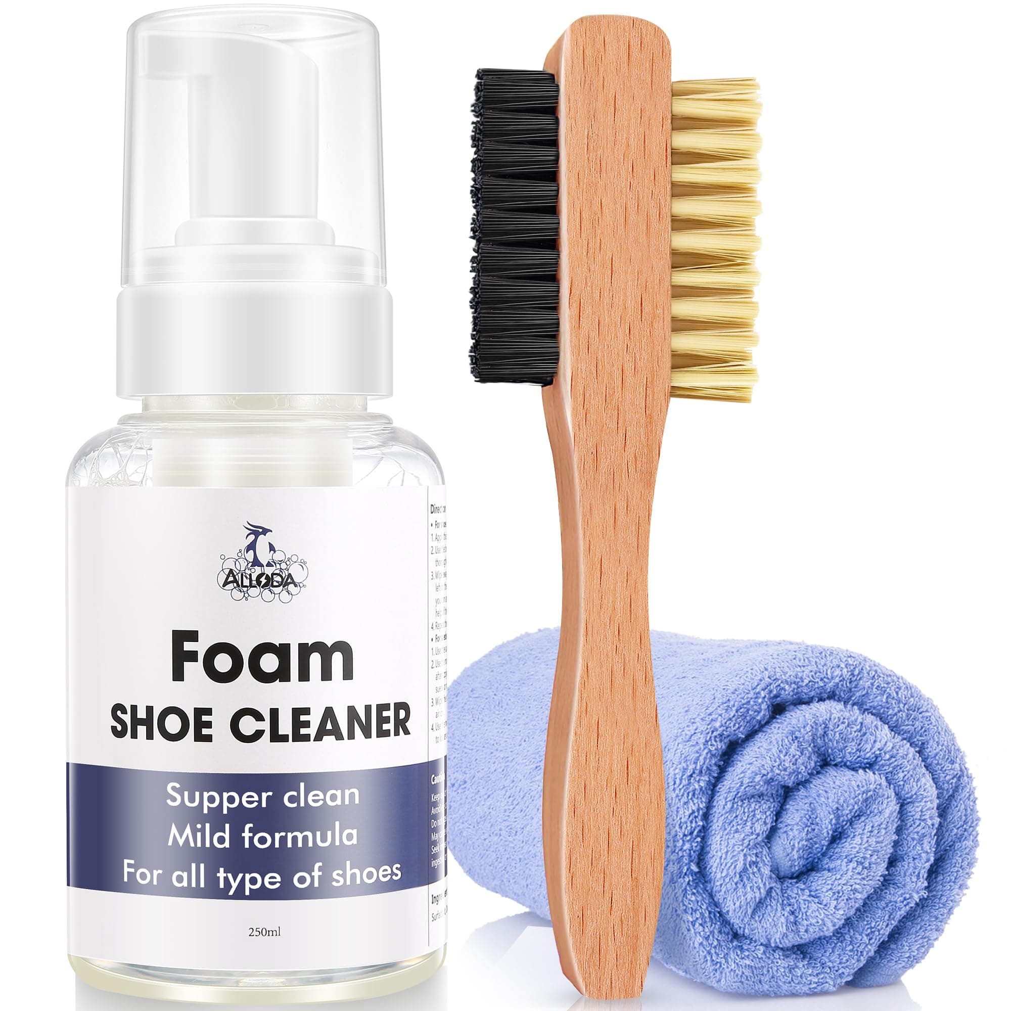 Shoe Cleaner for Suede and Sneakers, 8.5Oz Rich Foam, Shoe Cleaning kit
