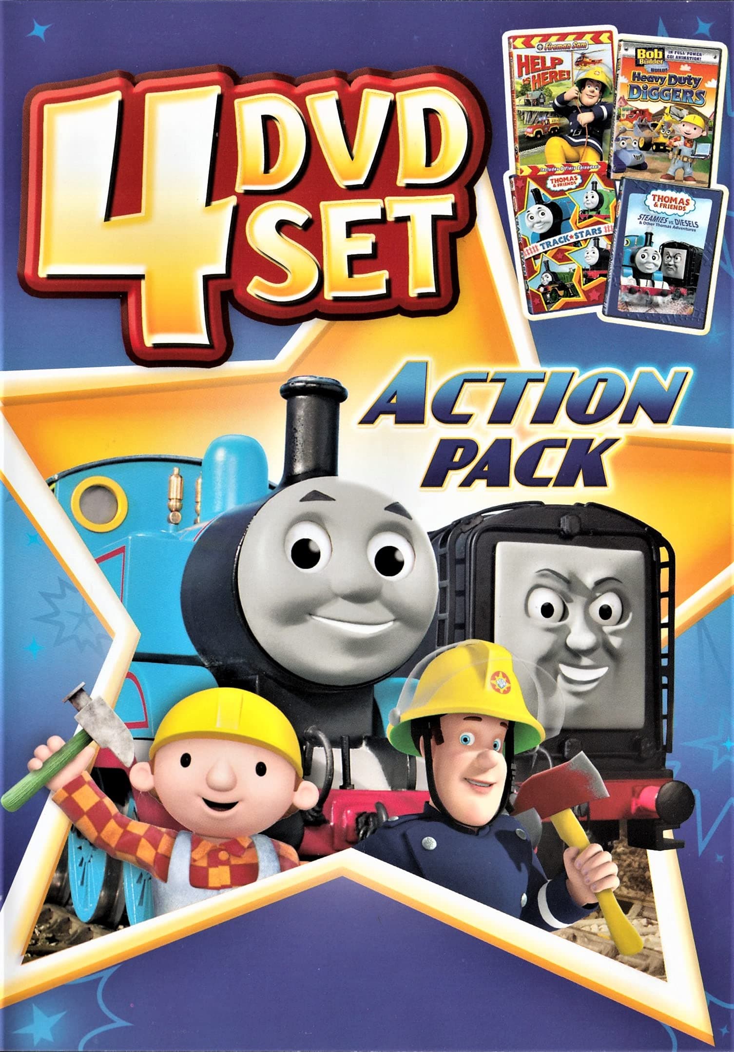 Fireman Sam: Help is Here / Bob The Builder: Heavy Duty Diggers / Thomas and Friends: Track Stars & Steamies vs. Diesels