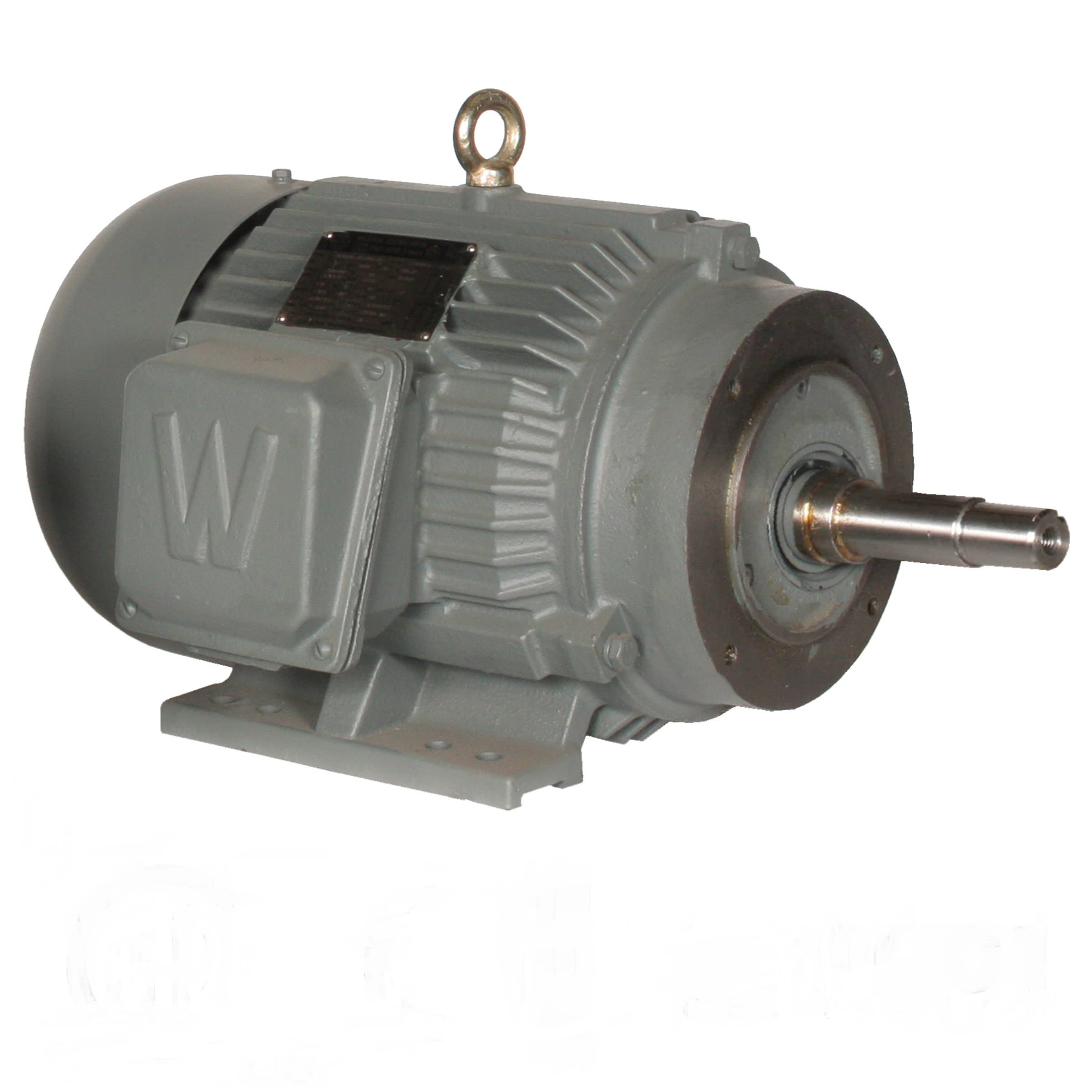 WWE10-36-215JM 215JM Frame Totally Enclosed Fan Cooled Close Coupled Pump Motor, Rigid Base, 3 Phase, 10 hp, 3600 RPM, 208-230/460V