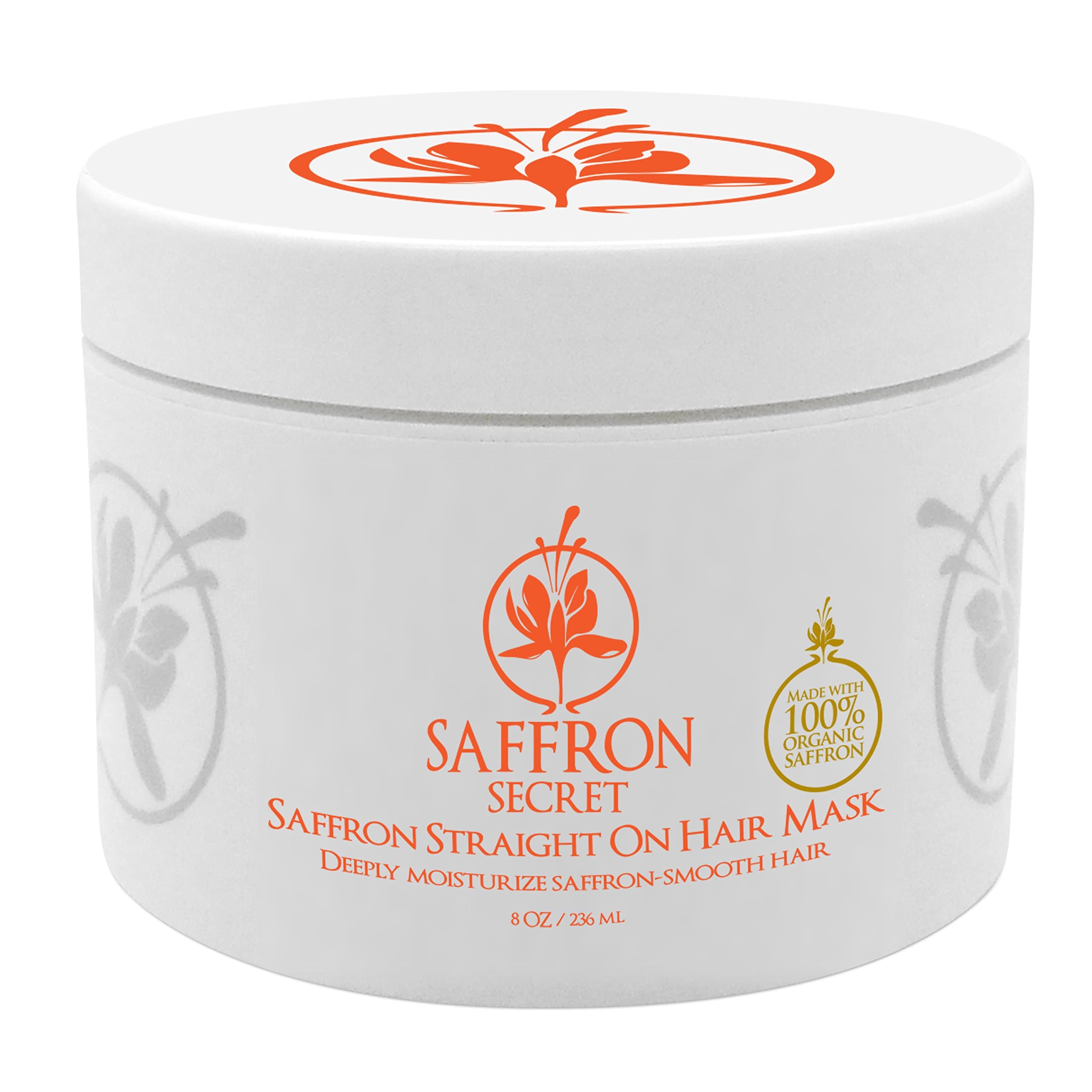 Saffron Straight On Hair Mask 8 OZ