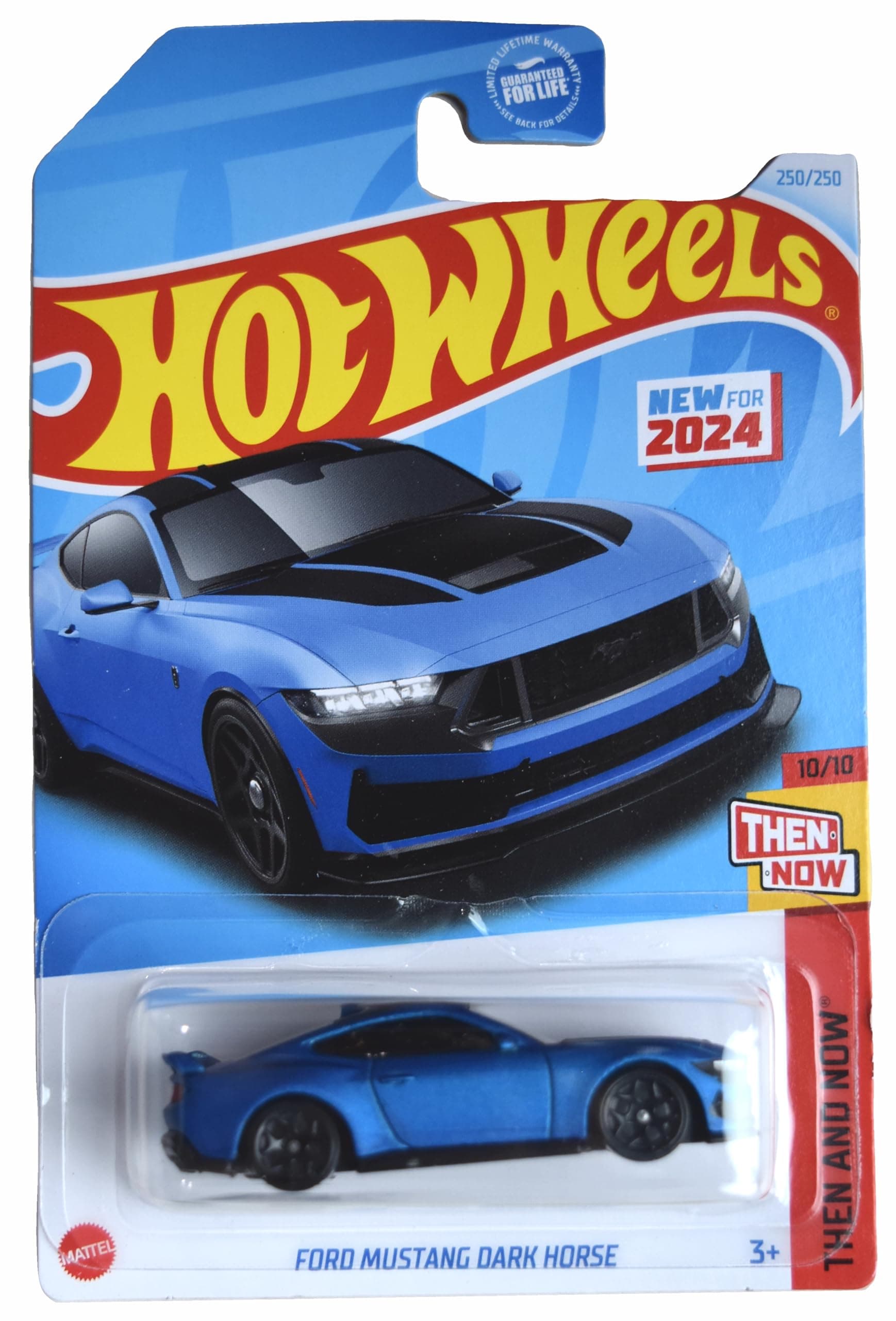 Hot Wheels Ford Mustang Dark Horse, Then and Now 10/10 [Blue] 250/250
