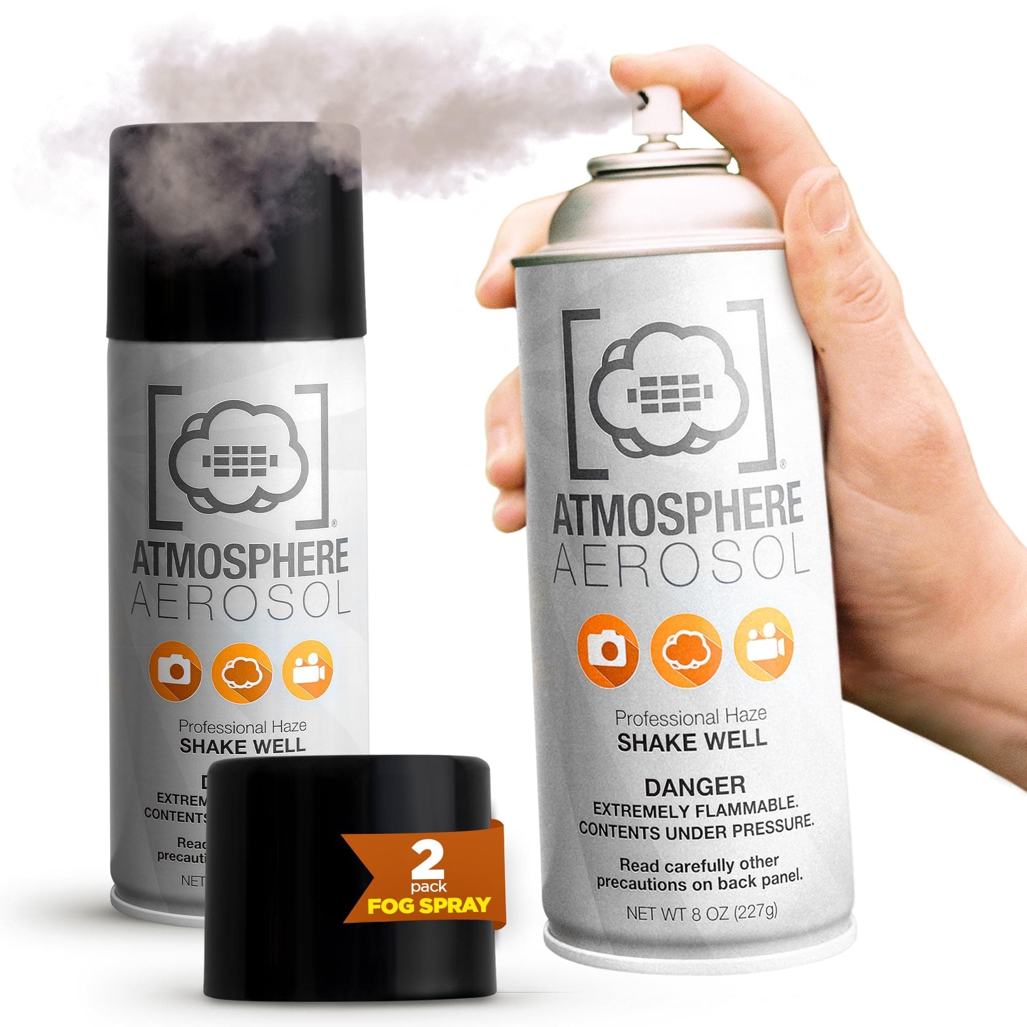 Atmosphere Aerosol 2 Pack 8oz Haze/Fog Spray for Photographers and Filmmakers