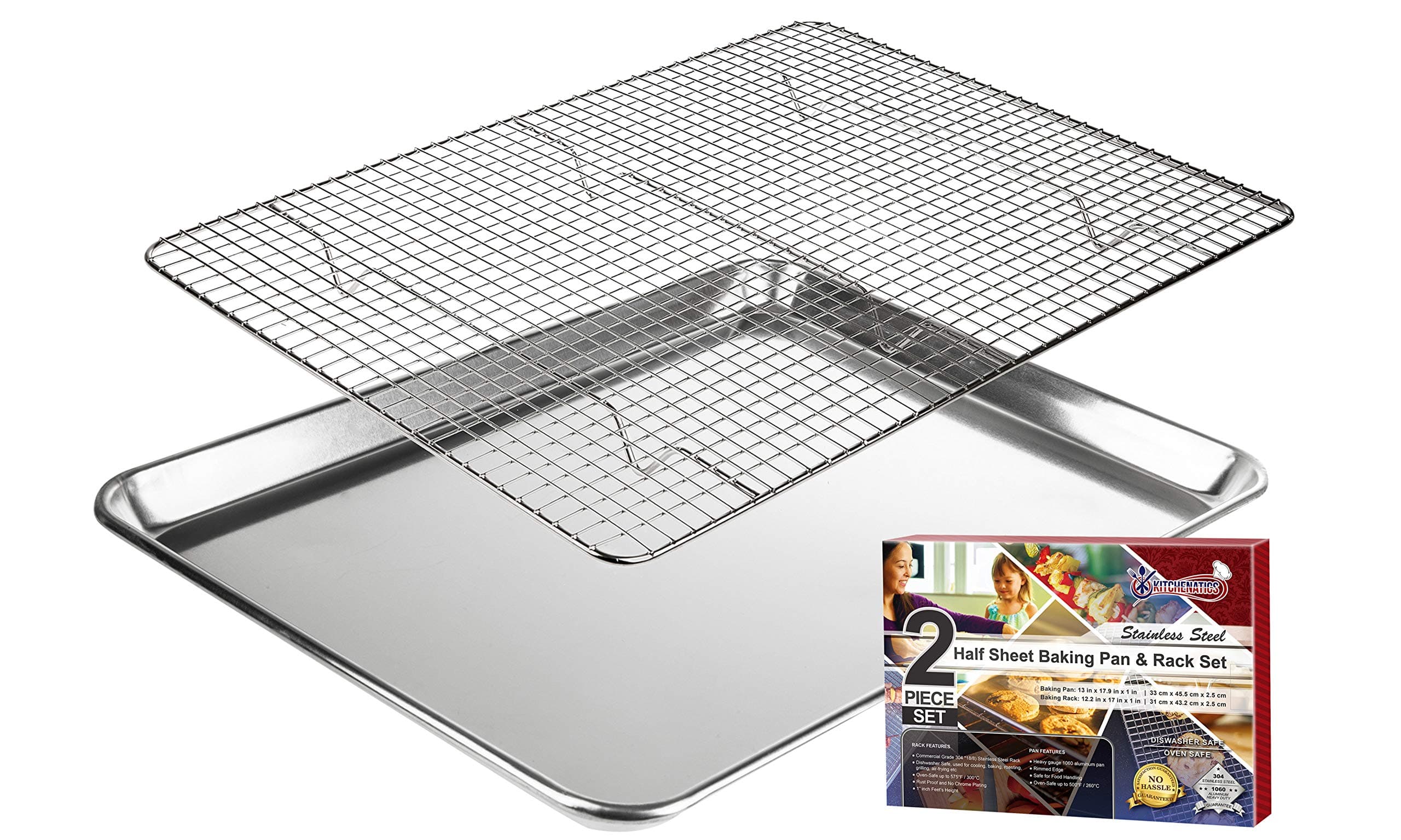 HALF SHEET BAKING PAN & COOLING RACK SET
