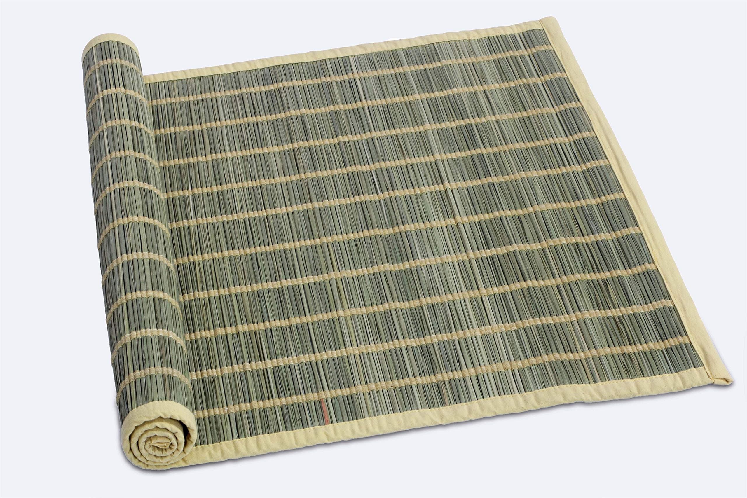Nishchala Darbha Grass & Neem Meditation Mat (28 x 20 inch; Natural)