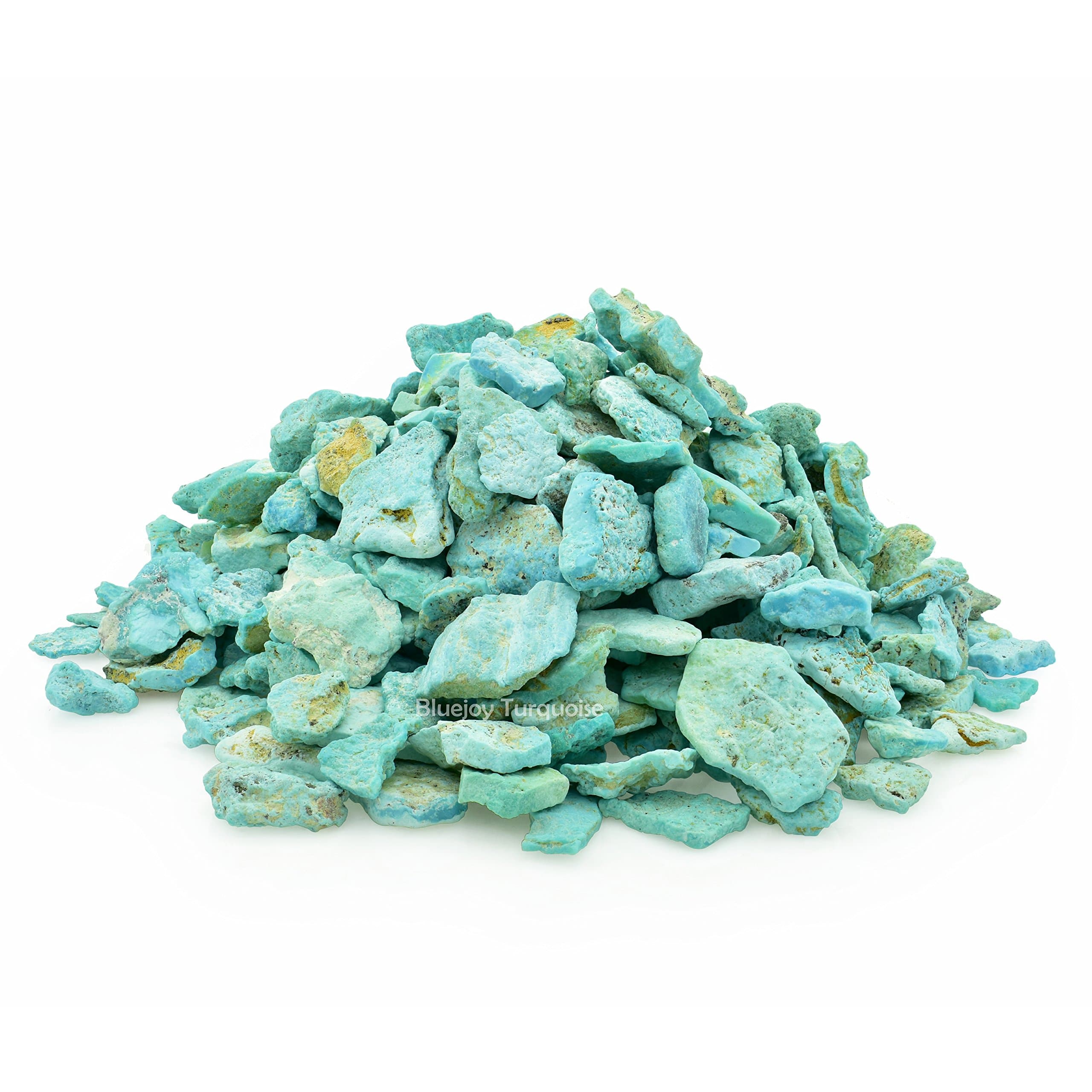 Bluejoy Genuine Pure Natural American Blue Turquoise Rough Stone for Inlay and Jewelry Design