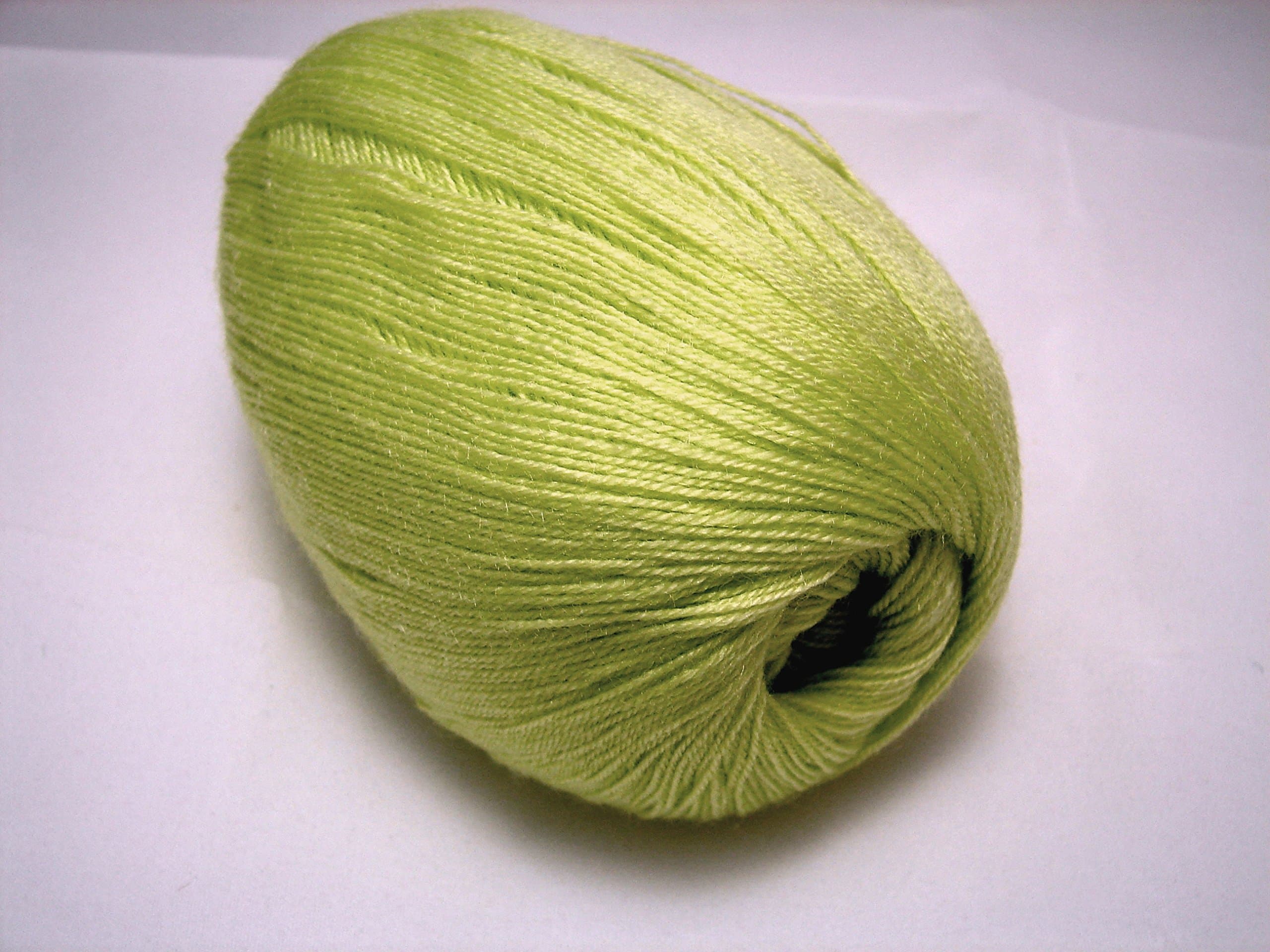 Extra Fine Lace Yarn #0 Soft Wool Acrylic Cashmere Yarn for Knitting and Crochet Projects Yellow Green