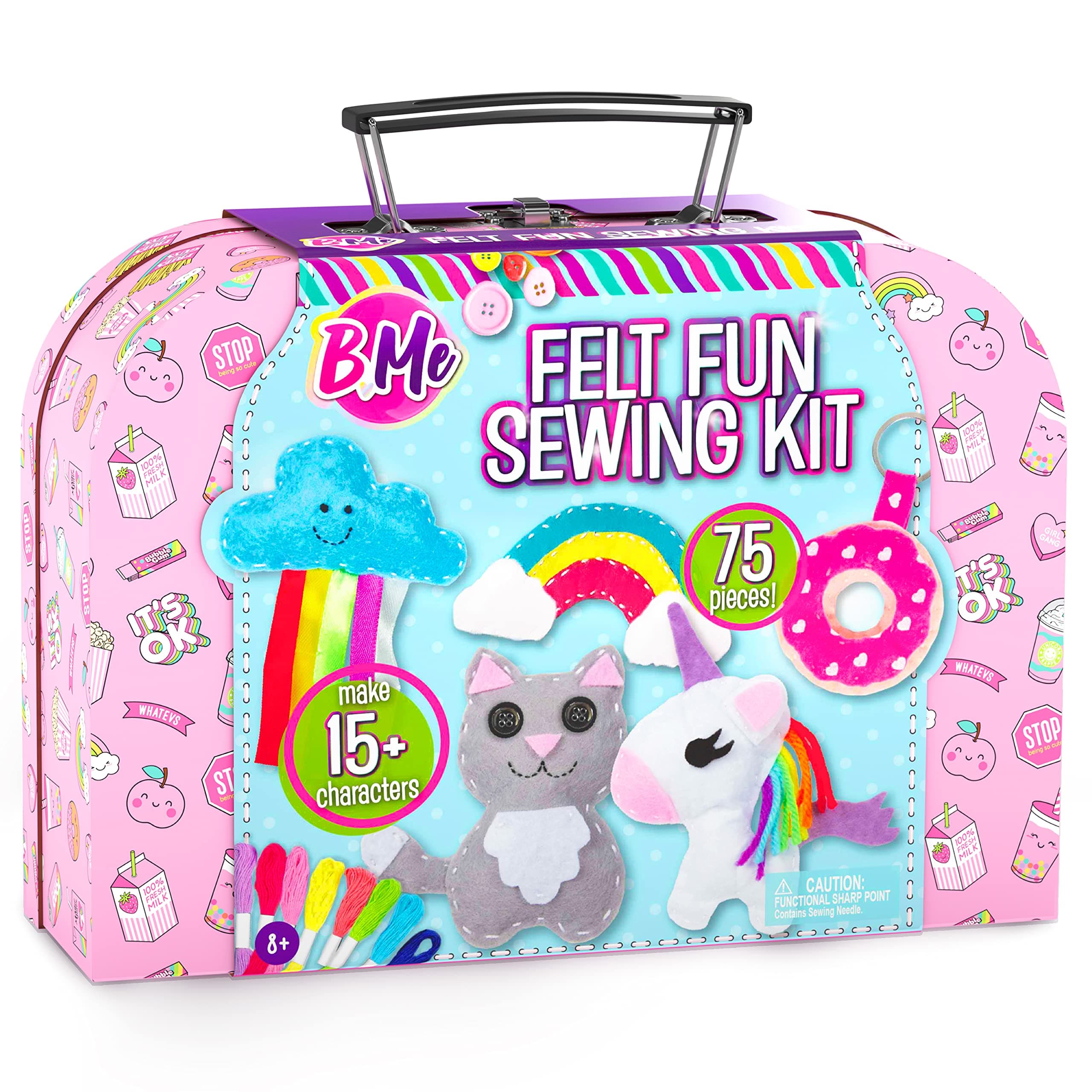 Creative Kids Felt Sewing Kit - Craft 15+ Characters - Fun DIY Kit for Kids 8+ - Creative Sewing Craft Set