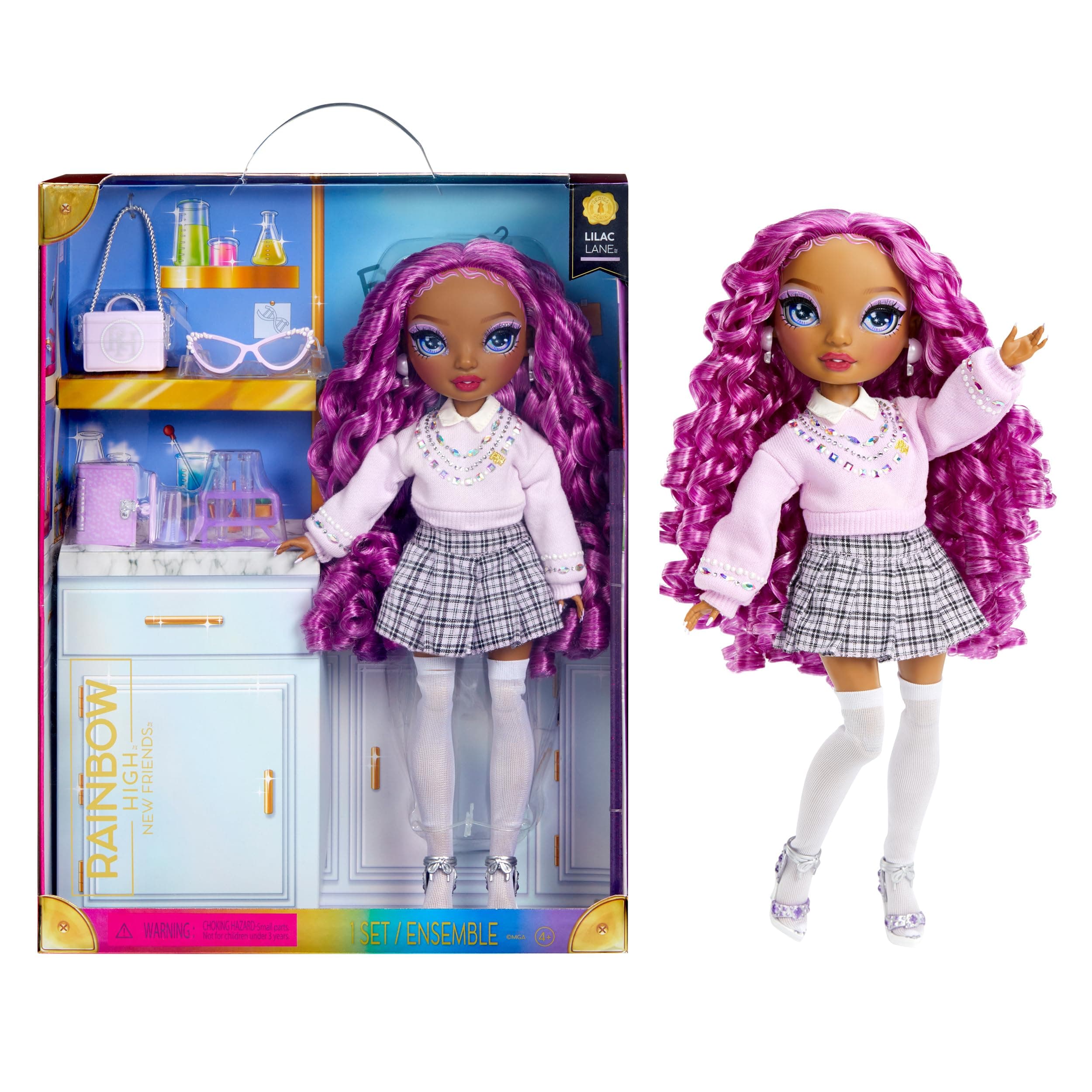 Rainbow High New Friends Fashion Doll- Lilac Lane (Purple)
