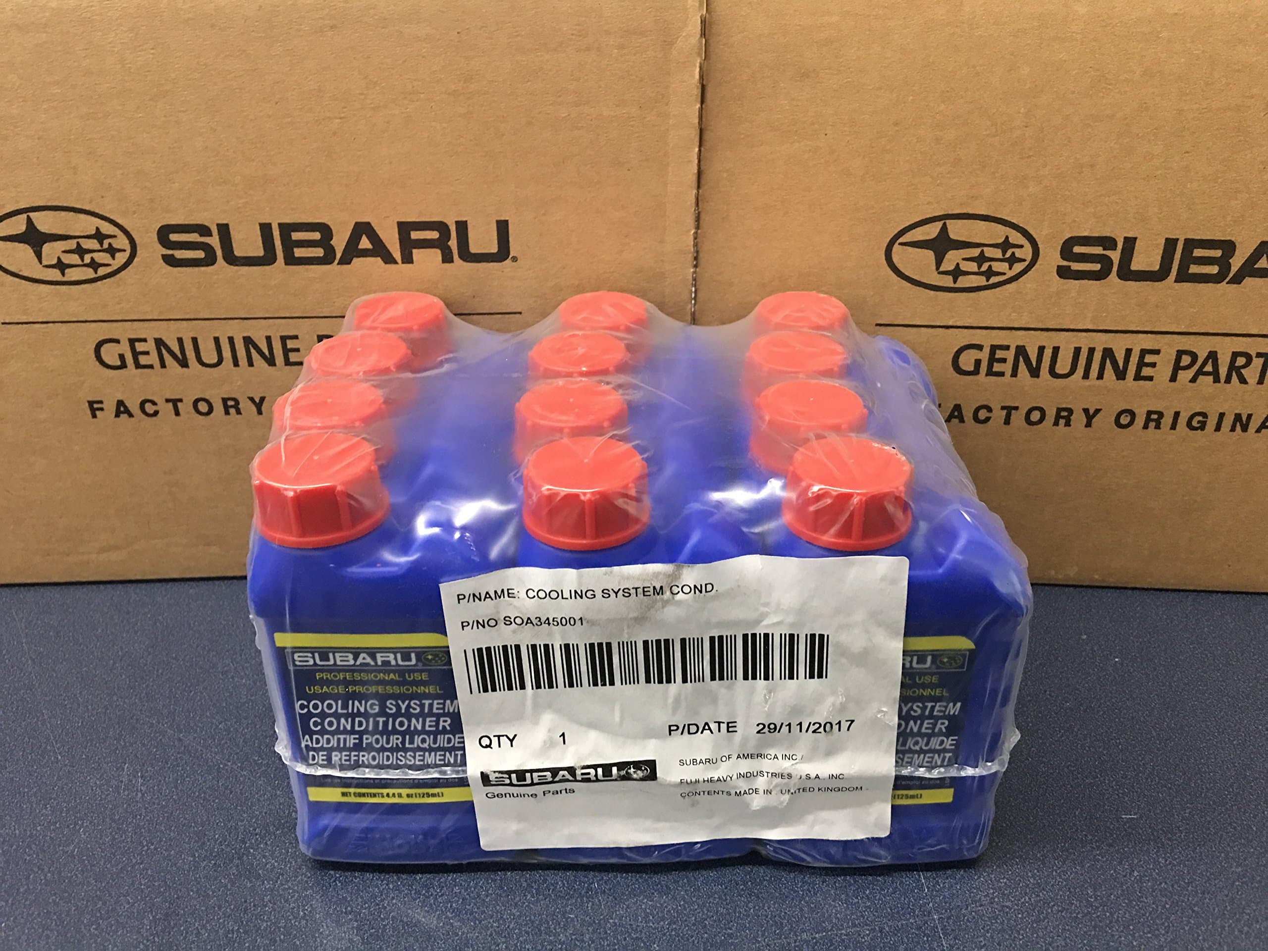 Subaru Cooling System Conditioner Coolant 12 Pack Case - SOA635071 - Genuine OEM