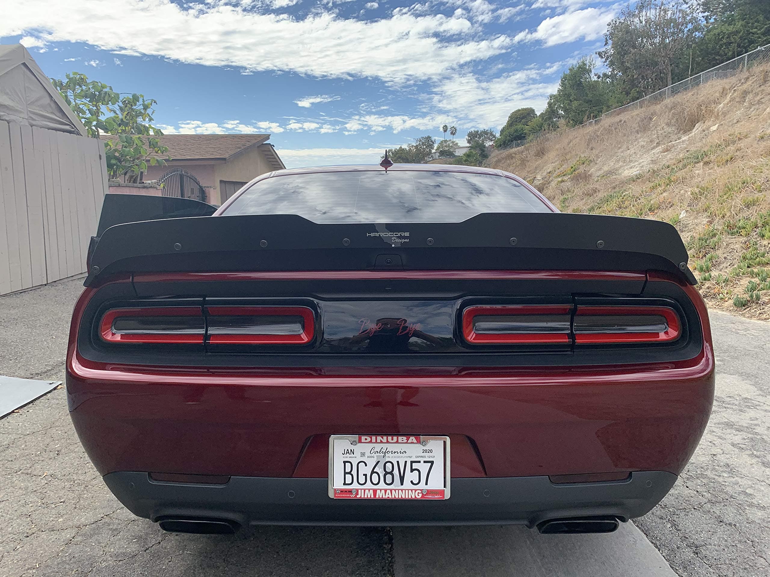 Hardcore DesignsWicker Bill Short Compatible with Dodge Challenger Redeye 2019-21 Made in USA!