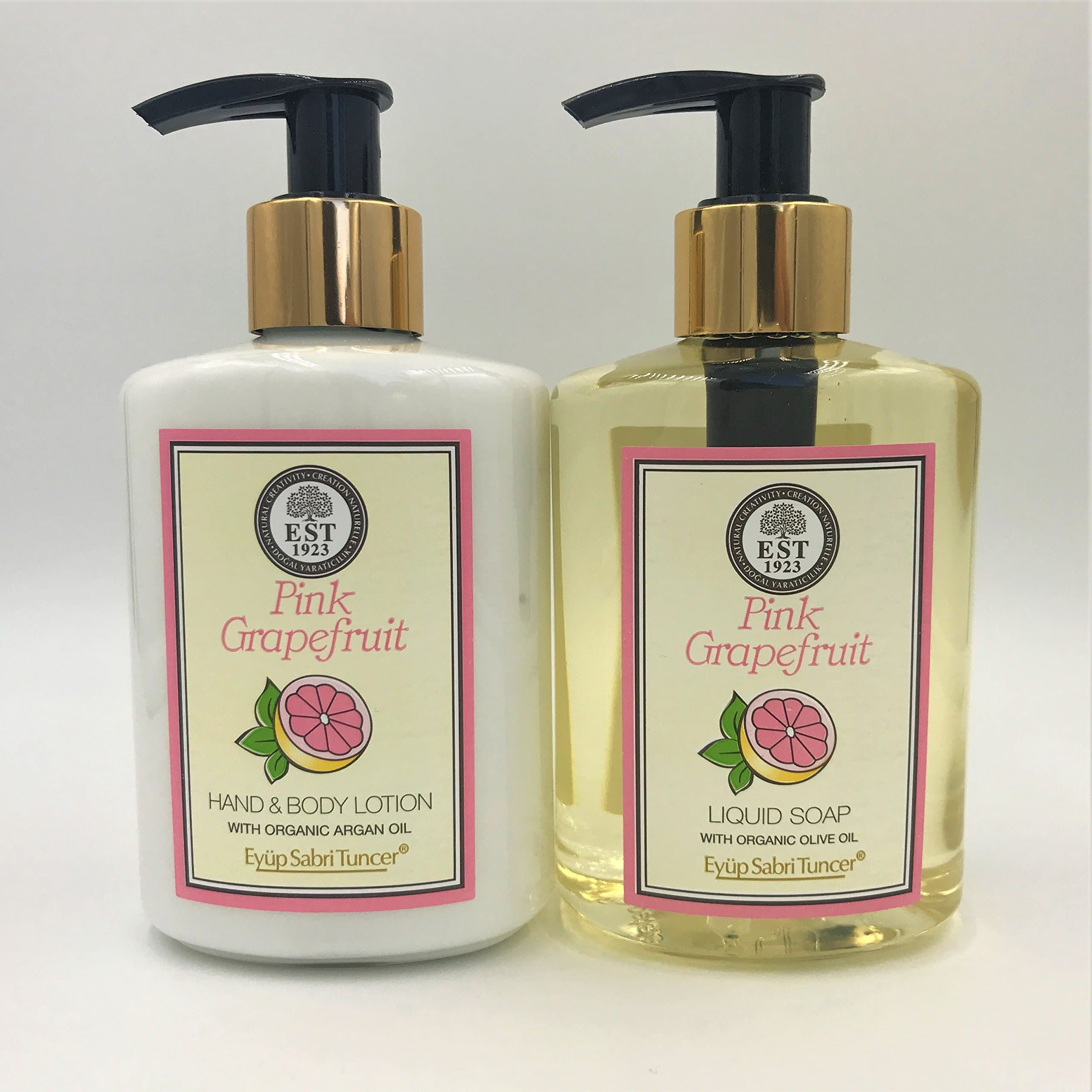 Hand Care Bascis Set with Organic Argan Oil (Pink Grapefruit)