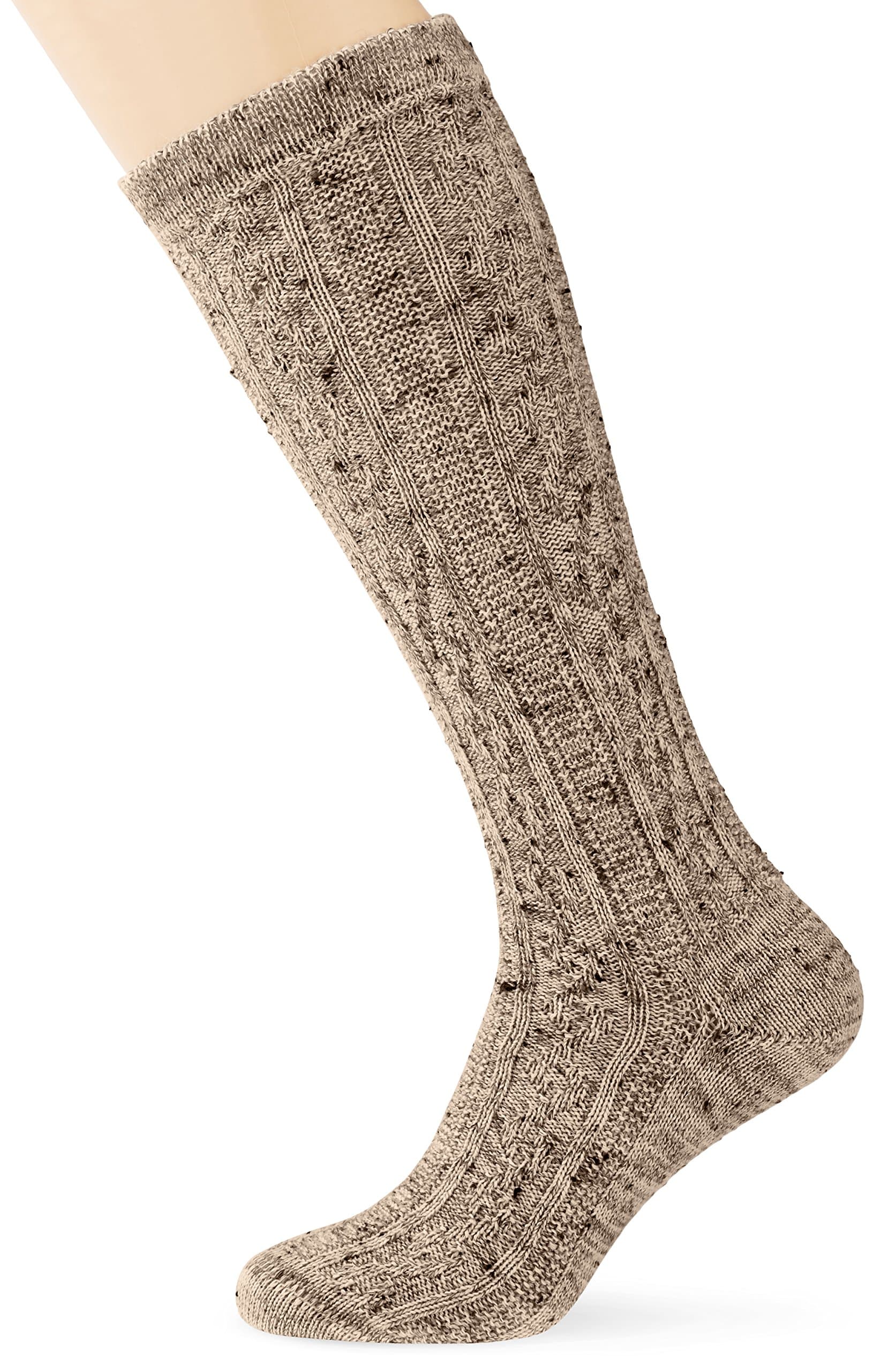 Lusana mens Trachten- Kurzhosenstrumpf Bamberg Tweed Trachtenstrümpfe