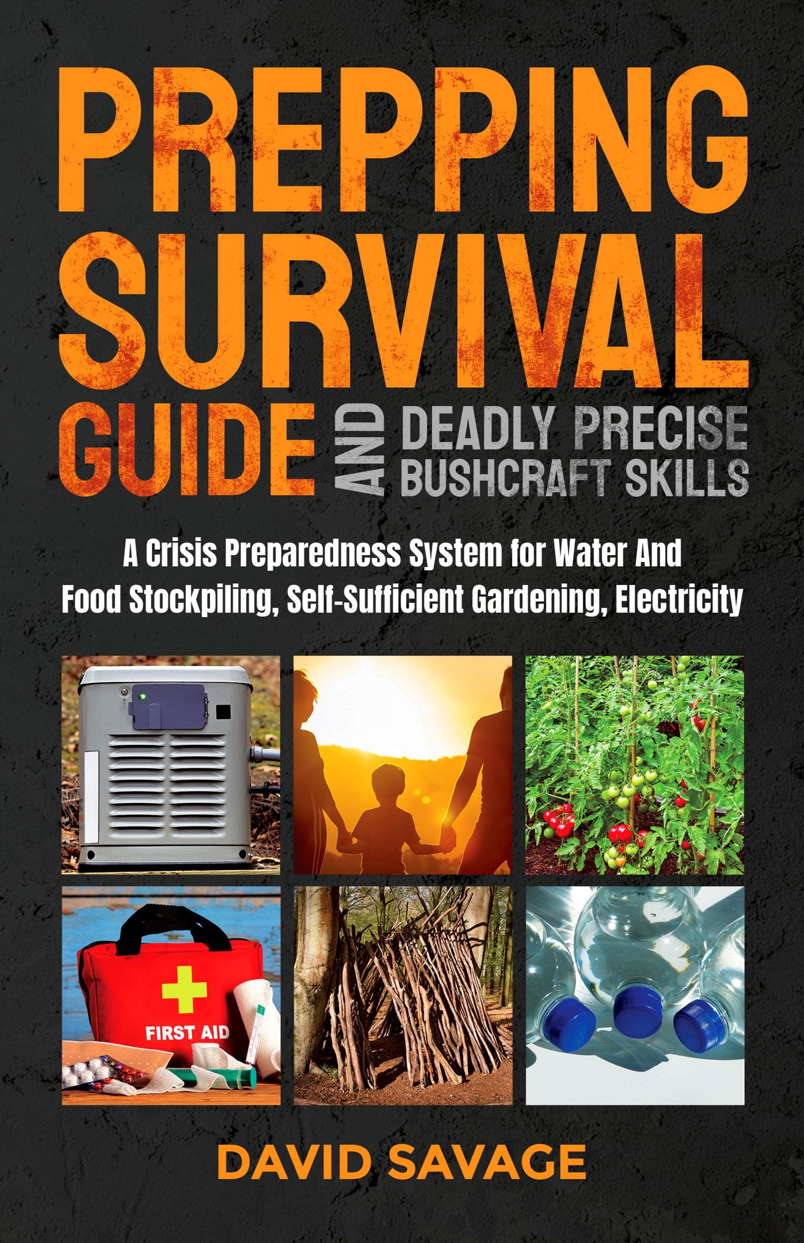 Prepping Survival Guide and Deadly Precise Bushcraft Skills: A Crisis Preparedness System for Water and Food Stockpiling, Self-Sufficient Gardening, and Electricity