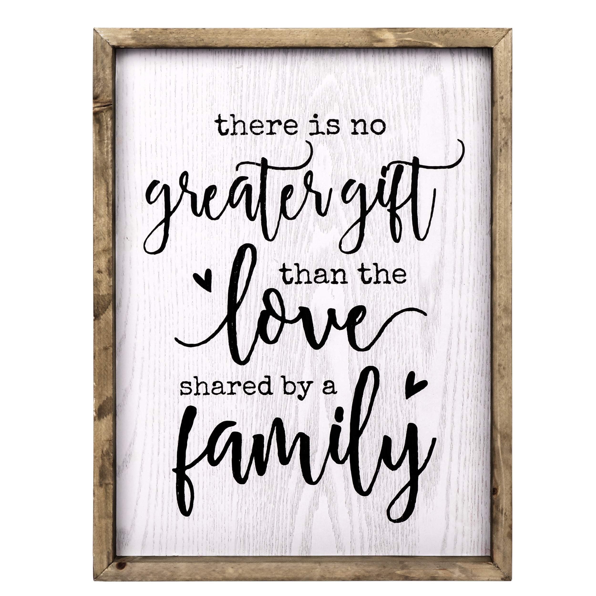 TERESA'S COLLECTIONSFamily Wooden Wall Decor,Rustic Farmhouse Gather Sign Wall Art Decor for Hanging Love Sign for Living Room,kitchen,Dining Room,Entryway Bathroom Gift for Mom 16x12" Happiness Warm