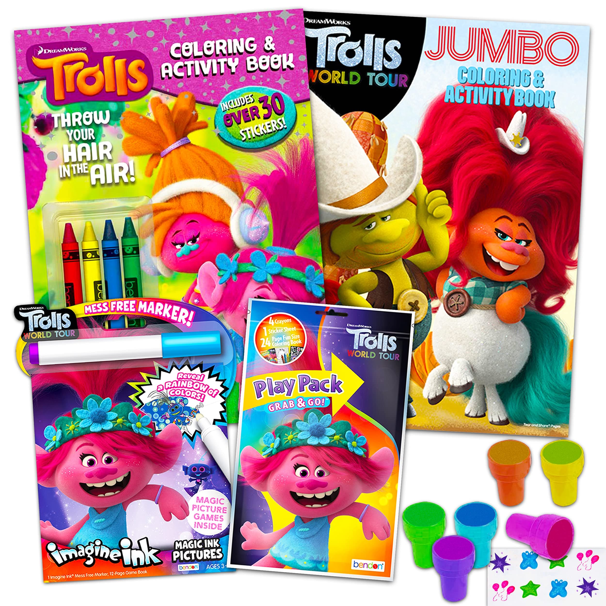 DreamWorks Trolls Ultimate Activity Set Coloring Books, Stickers, Stampers & Party Supplies