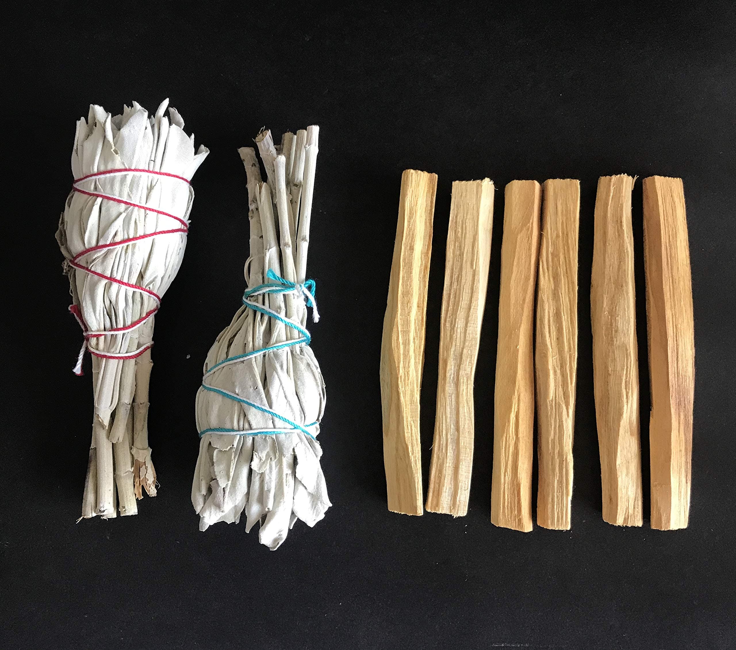 ecuador florida 6 Palo Santo Wood & 2 White Sage Smudge Torch Sticks: Cleansing Negativity Removal
