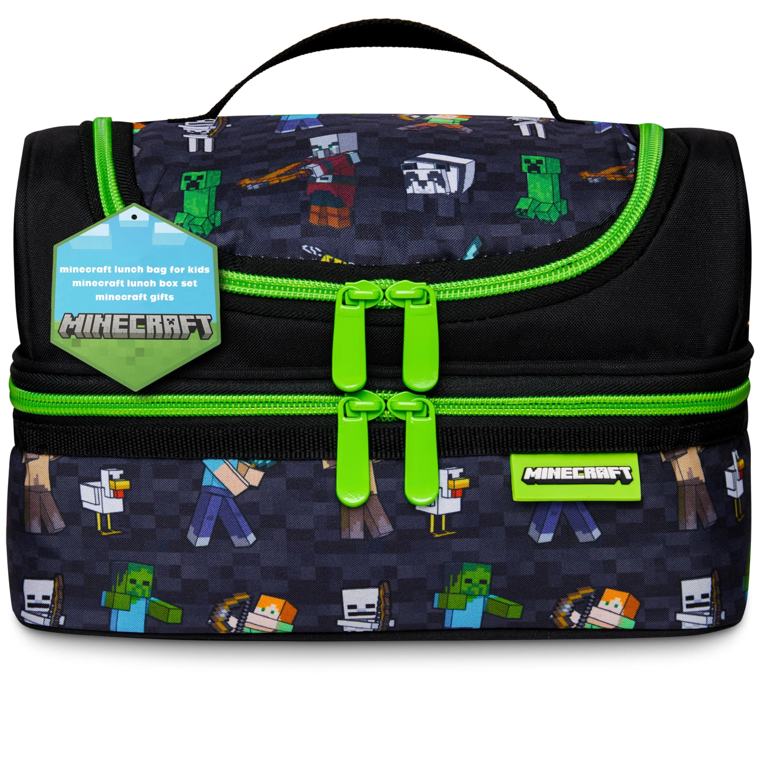 Minecraft Lunchbox, Insulated Lunch Bags for School, Minecraft Gifts