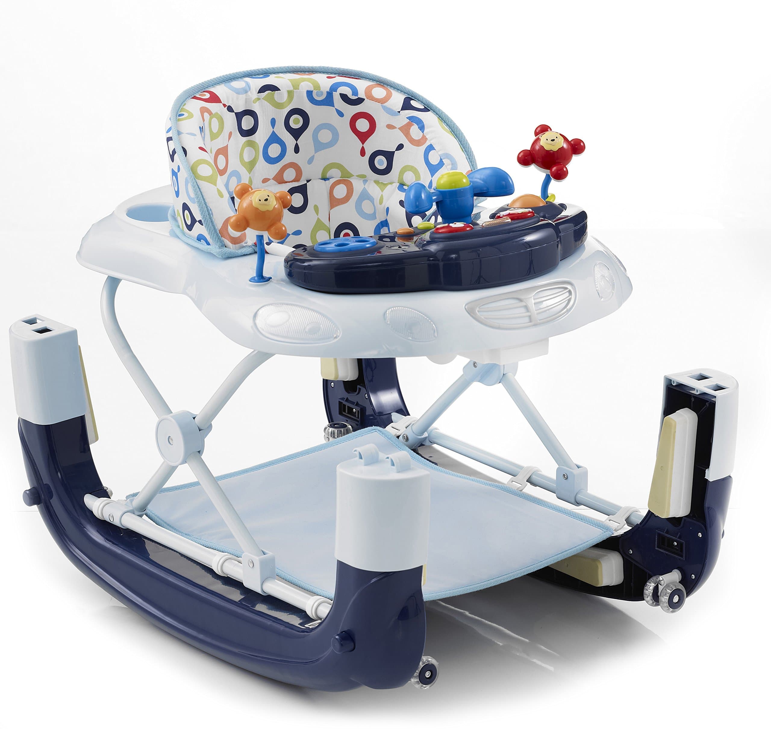 My Child Walk'n'Rock 2-in-1 Baby Walker Blue