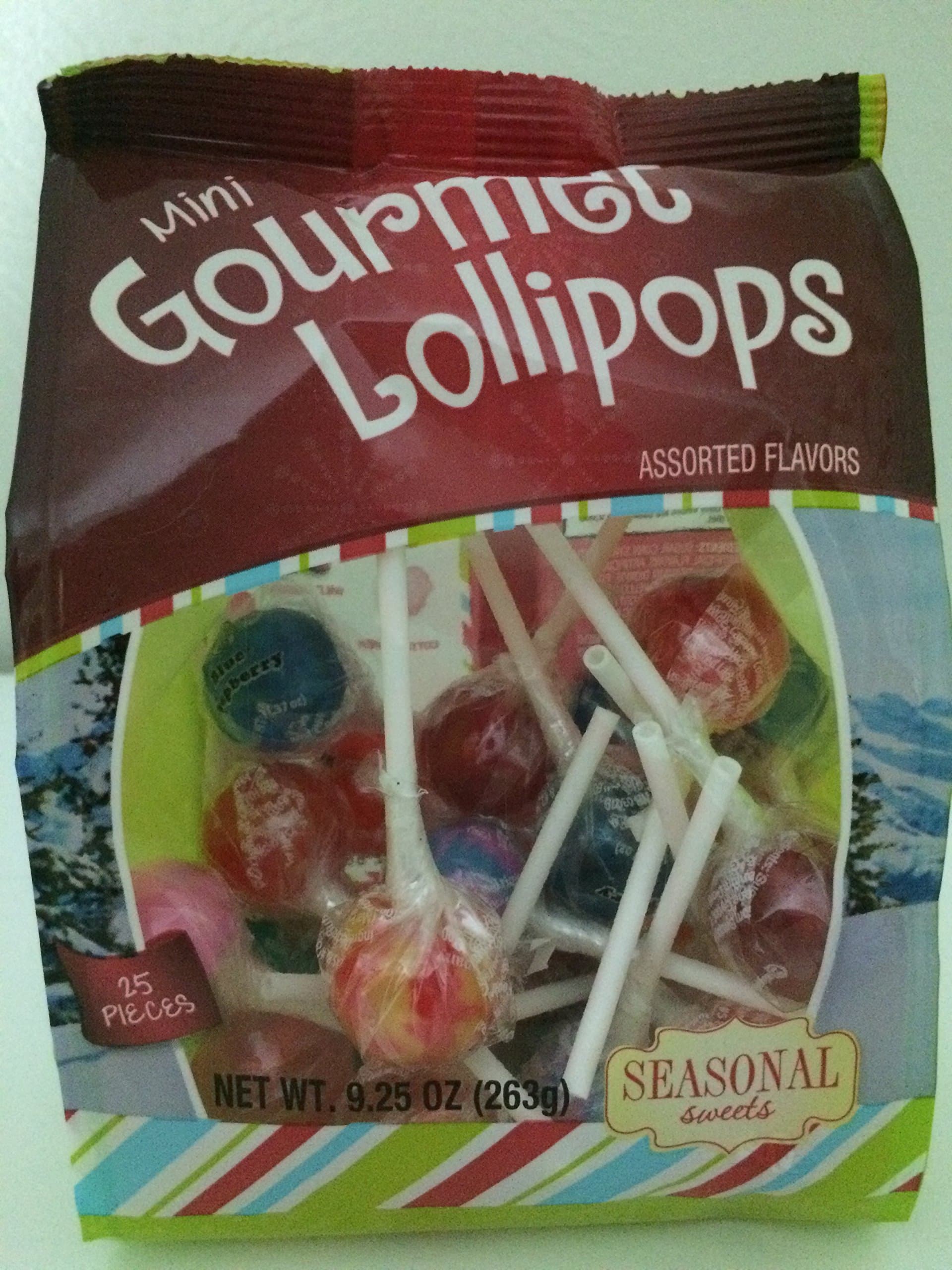 Mini Gourmet Lollipops Assorted Flavors 9.25 oz 25 pieces