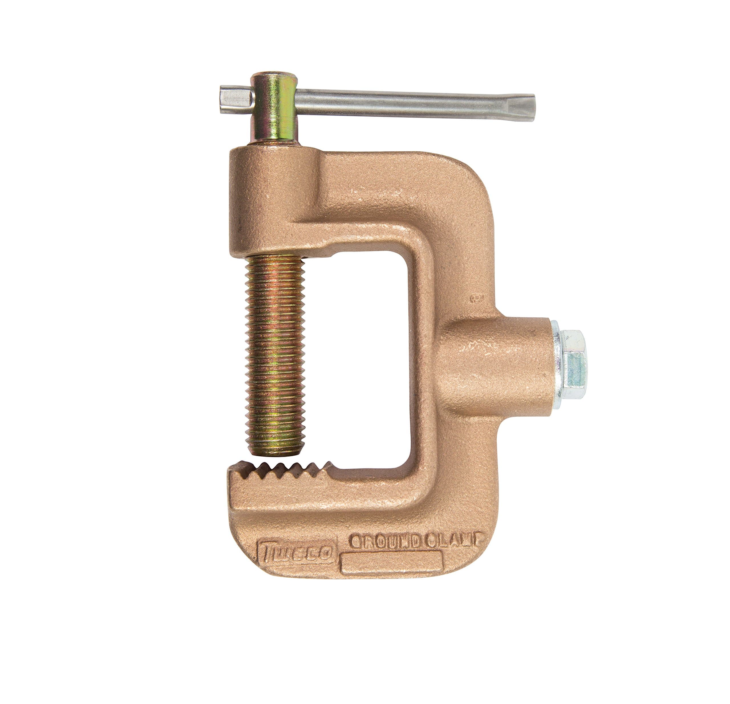 Tweco GC-600-50 Roto-Work Heavy Duty Clamp with Cap Screw, 2-1/2" - Depth 1-3/8" Jaw Opening, 1/2" Cap Screw Cable, 500 Amp