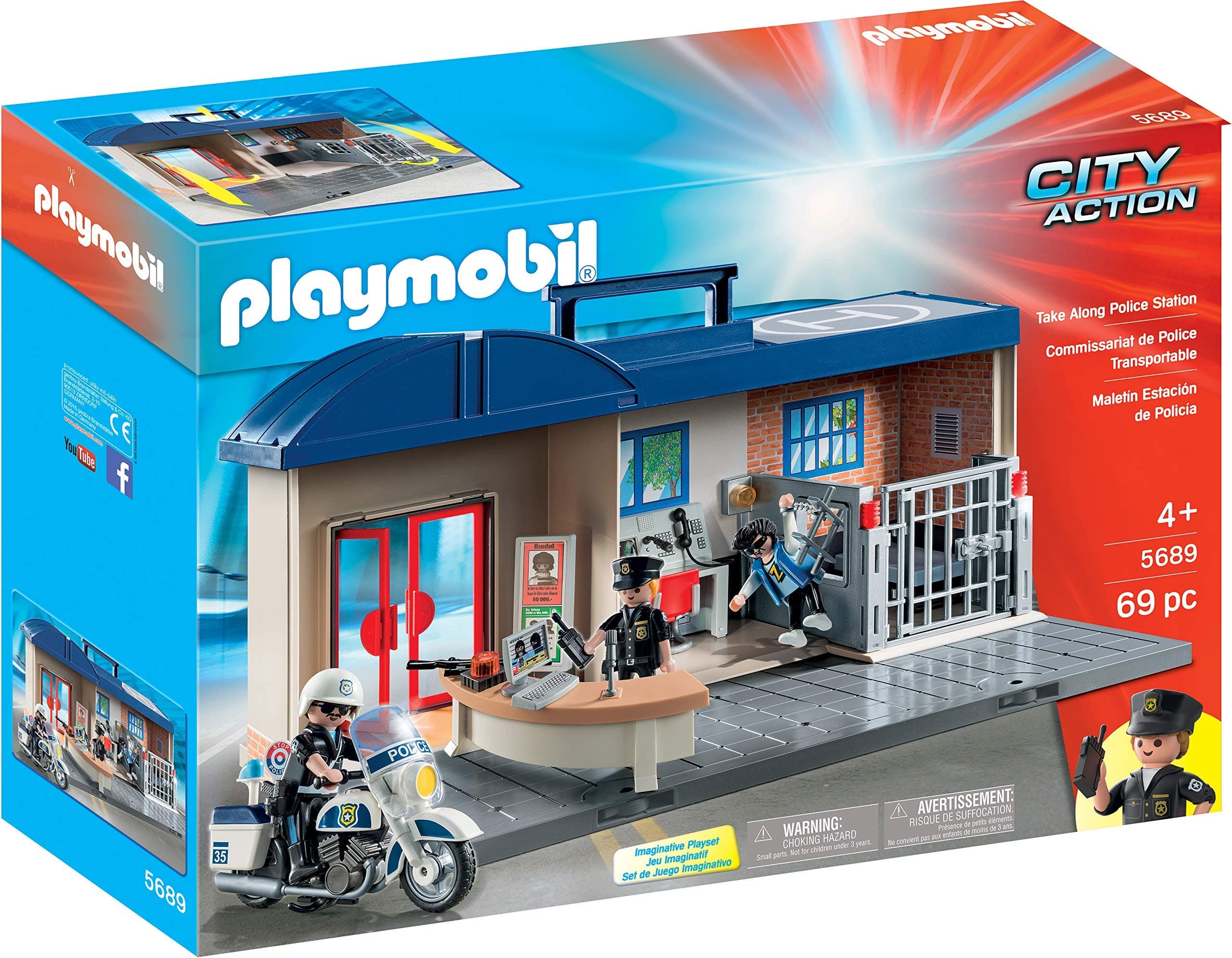 PLAYMOBIL Take Along Police Station (Renewed)
