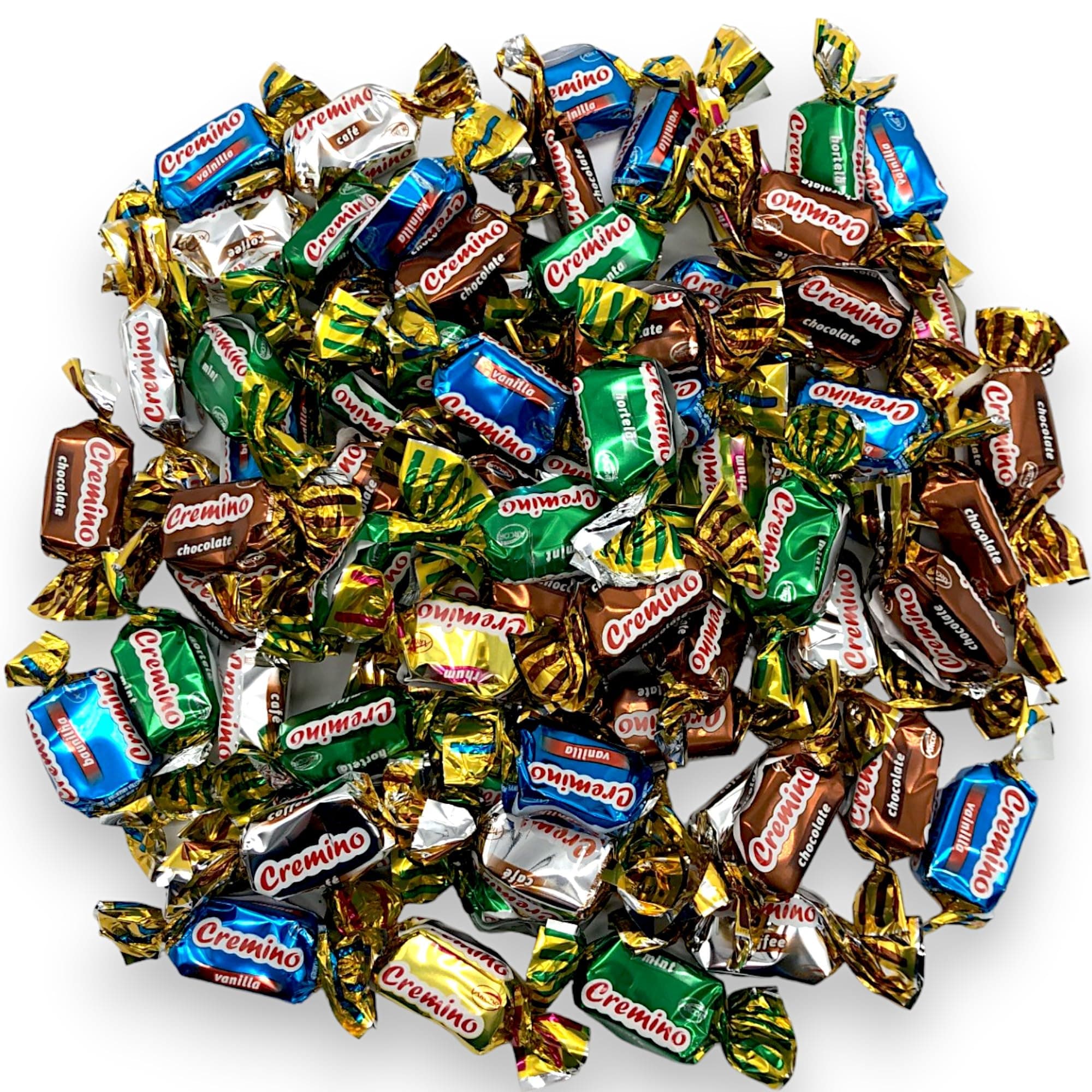 Assorted Toffee Chews-1.5 lbs Chewy Toffee Candy-Individually Wrapped Assortment of Delicious and Flavorful Vanilla, Chocolate, Coffee, Rum, and Mint Flavors(24 oz)