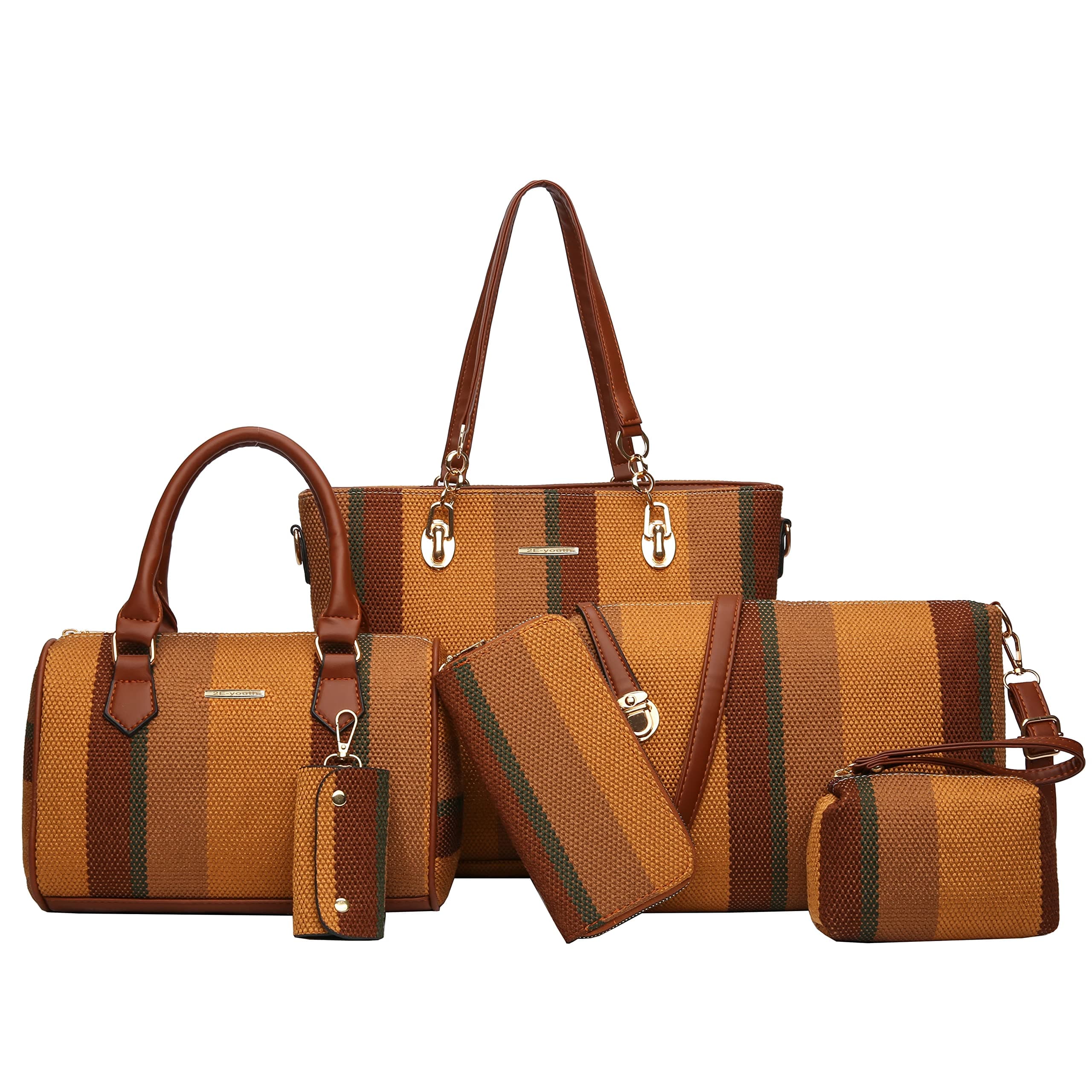 2E-youth Designer Purses and Handbags for Women Satchel Shoulder Bag Tote Top Handle Bag