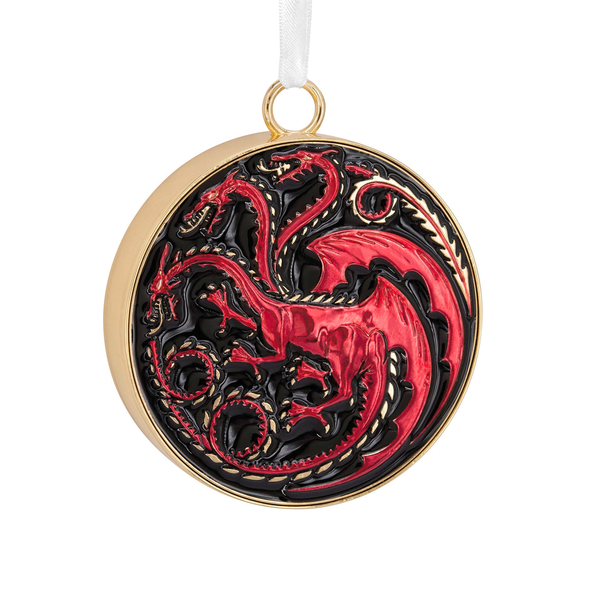 Hallmark KeepsakeHouse of The Dragon Targaryen Sigil Christmas Ornament, Premium Metal
