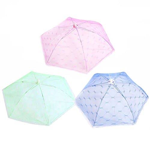Dreammy New Foldable Food Umbrella Cover Fly Wasp Insect Net Picnic Kitchen Mesh Net