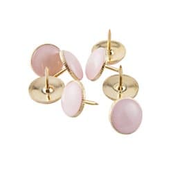 See Jane Work(R) Luxe Push Pins, Pink/Gold, Pack Of 25