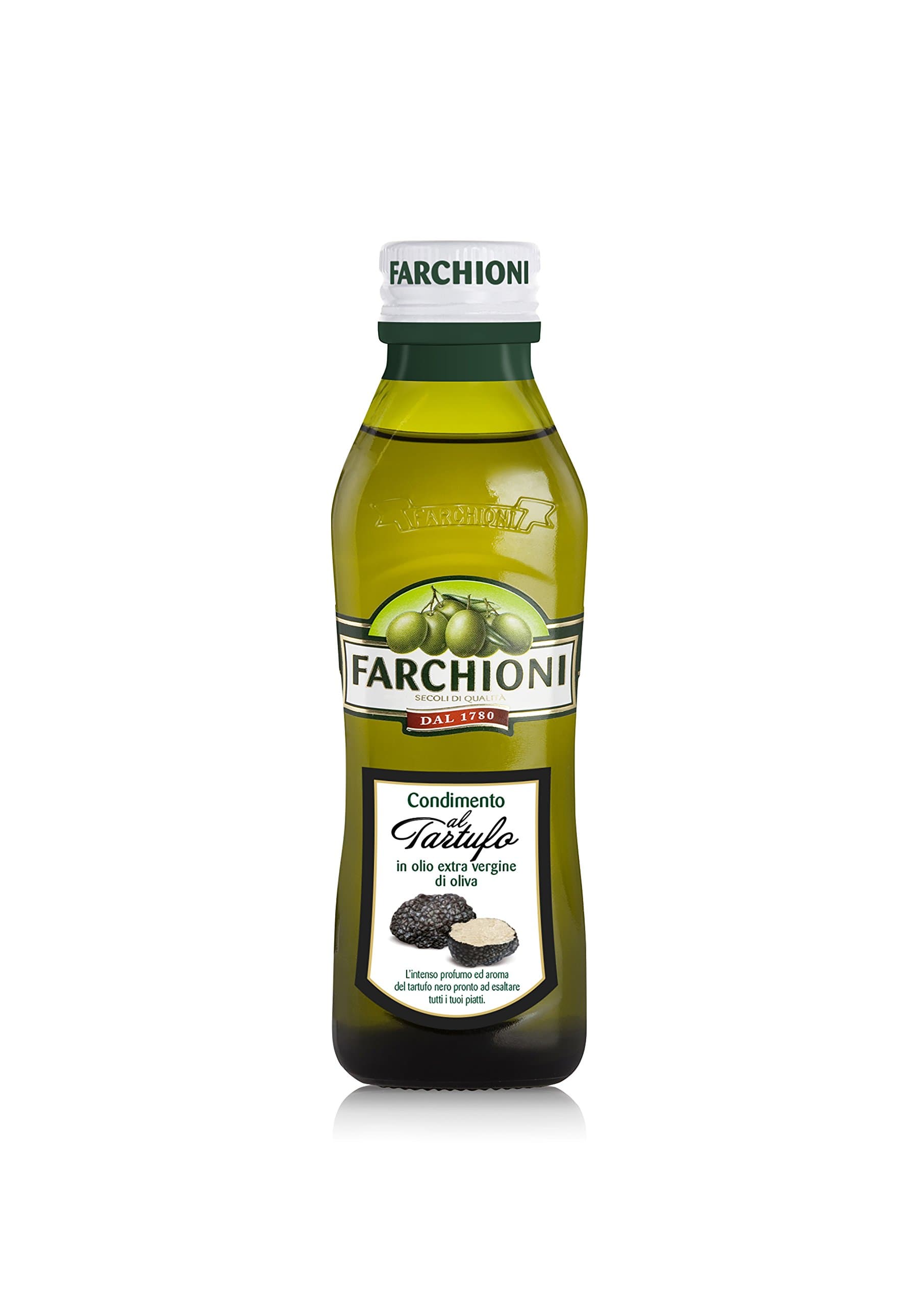 Black truffle Extra Virgin olive oil, Farchioni, 8.45 fl. oz Made in Italy