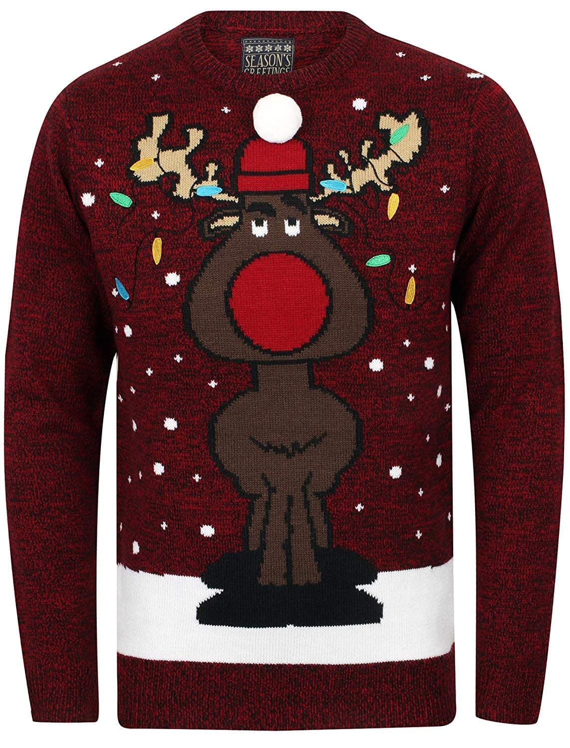 Season's Greetings 'HoHo' Men's Novelty Xmas Jumper