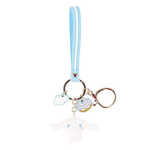 Excefore Cartoon Keychain Premium Cute Kawaii Accessories Anime Keyring, Key Purse Handbag Charms Pendant Cute Car Key Chain Creative Gift for Women, Blue