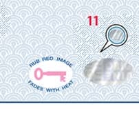 250 Hologram Checks - Top Position. High Security Blank Checks. Best Buy! (Blue scallop)