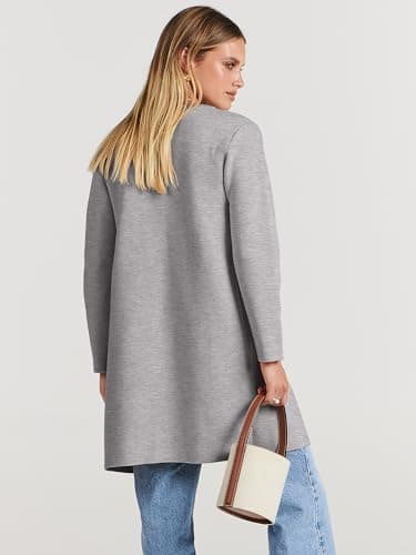 ANRABESS Womens Cardigan Sweater Open Front Knit Long Coatigan Dressy Casual Jacket Coat 2025 Fall Outfits Classy Clothes