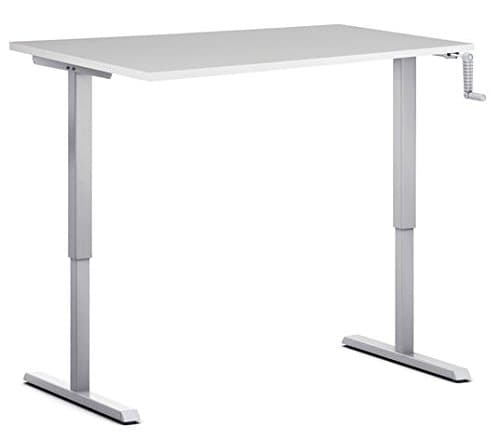 Sit Stand Desk S210, size 140 x 80 cm, Worktop White