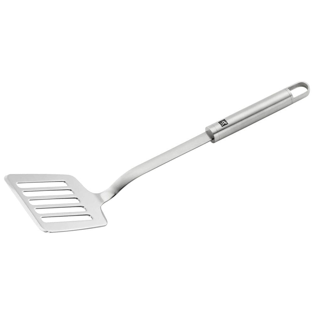 Zwilling Pro Slotted Turner, Stainless Steel, Perforated, Dishwasher Safe