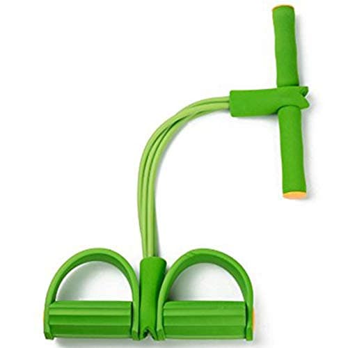 Maram 4 Tubes Fitness Sit-up Pull Rope Bodybuilding Tension Rope, Elastic Pull Rope Fitness Equipment for Abdomen, Waist, Arm, Yoga Stretching Slimming Training